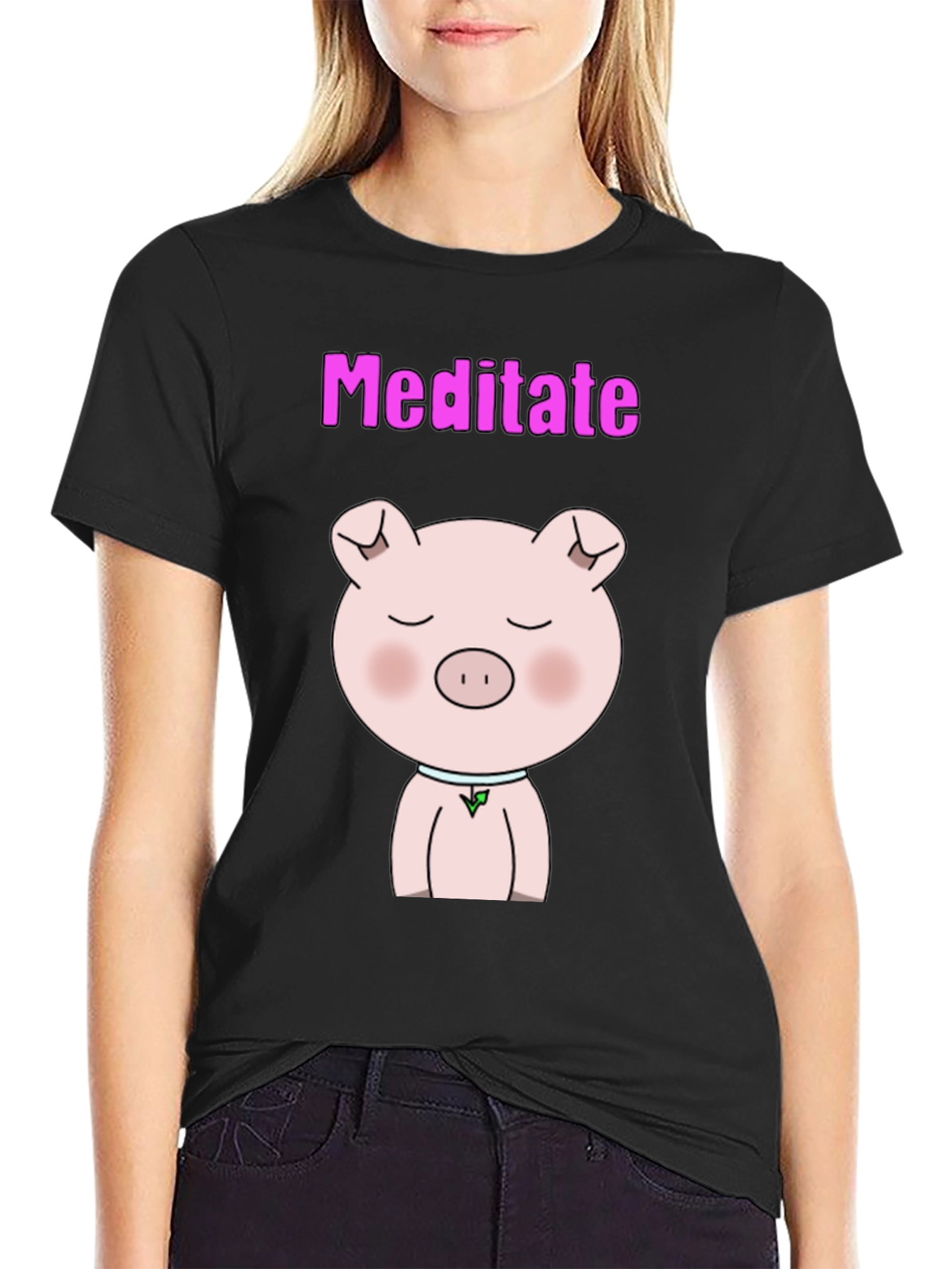 Meditate Pig T-Shirt