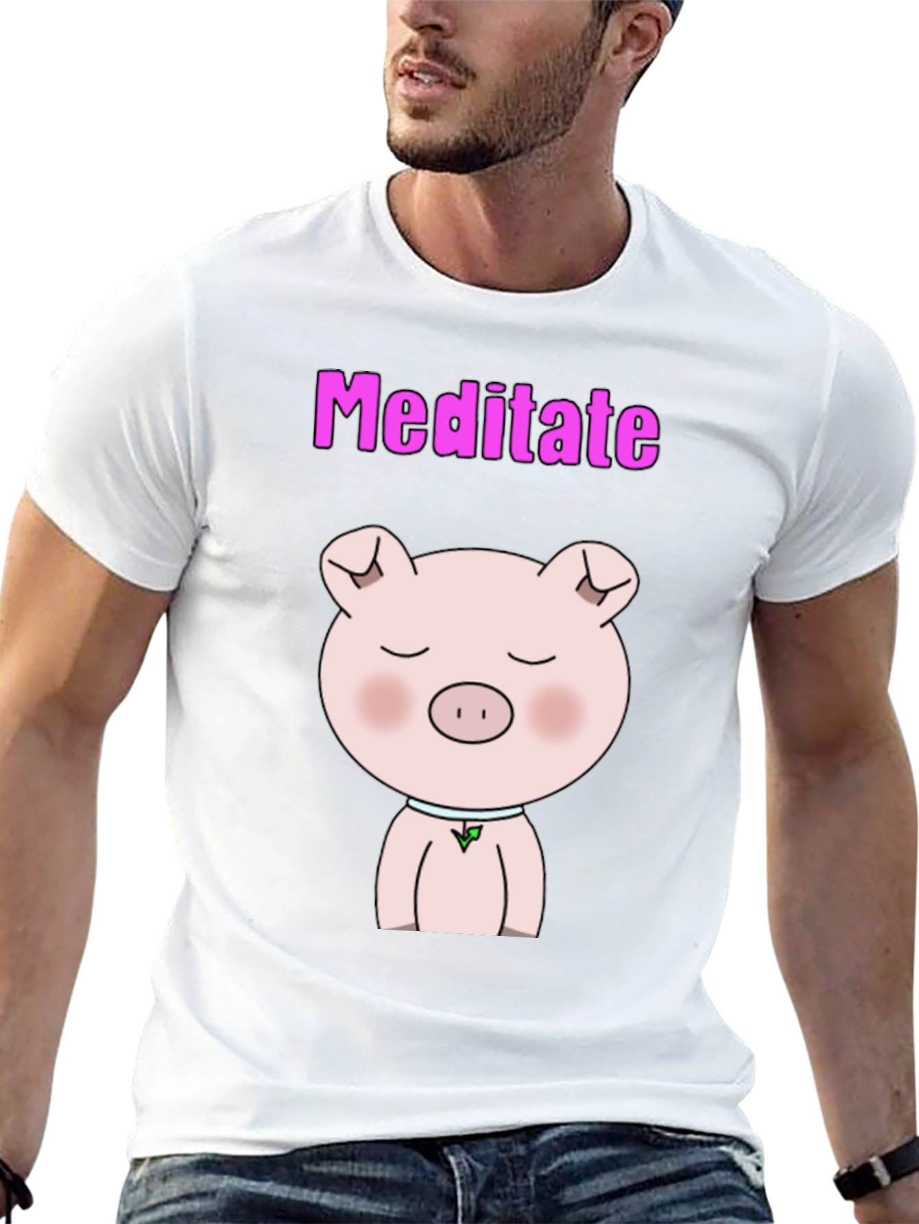 Meditate Pig T-Shirt