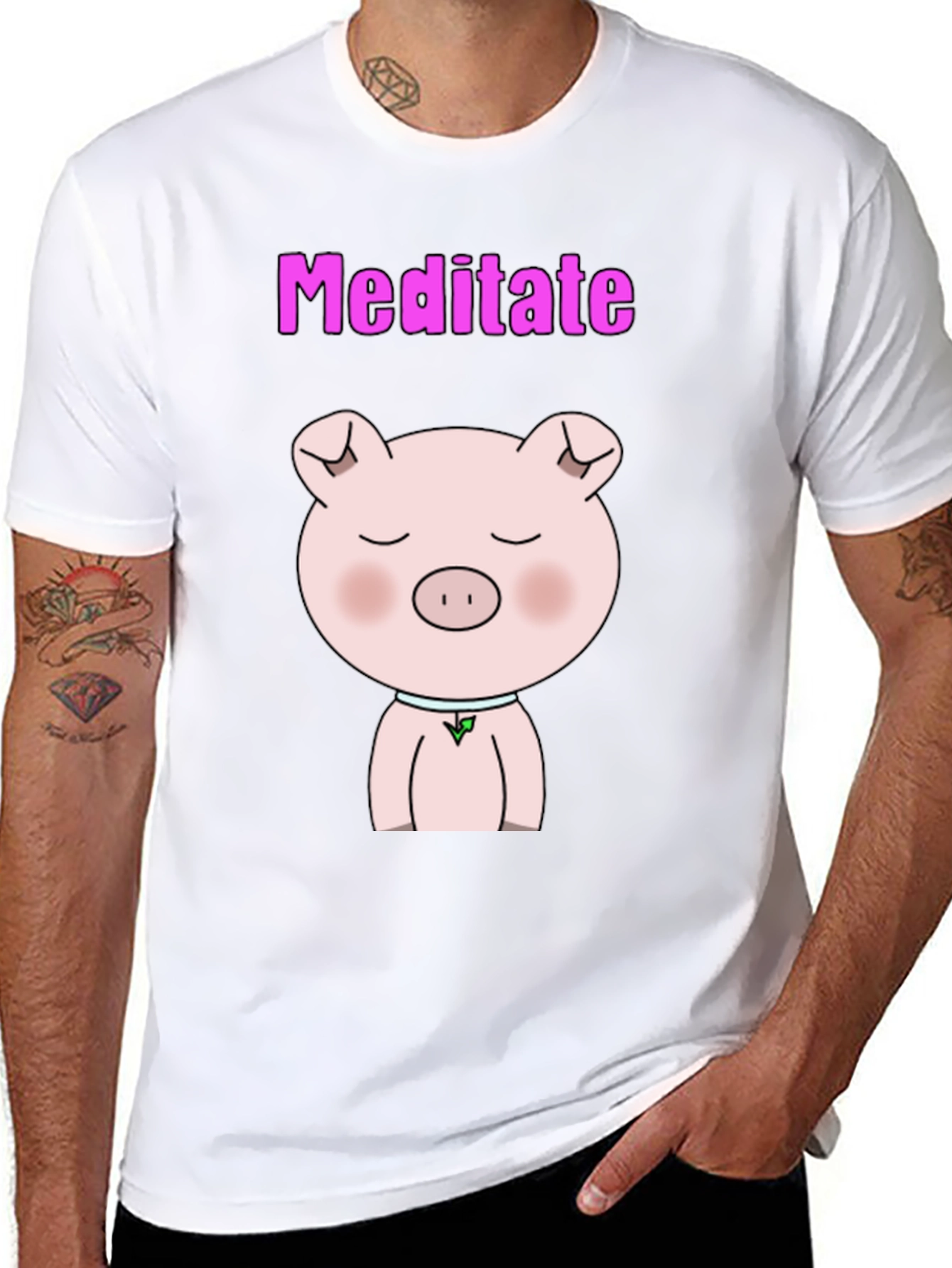 Meditate Pig T-Shirt