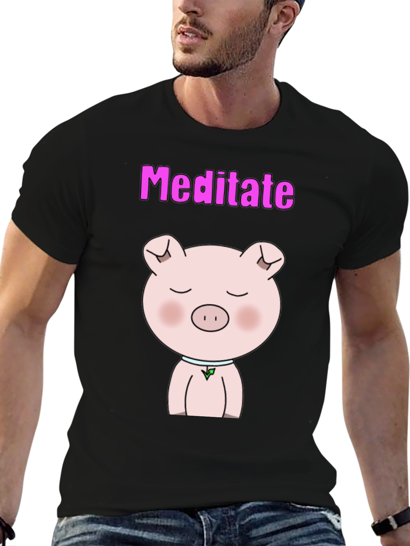 Meditate Pig T-Shirt