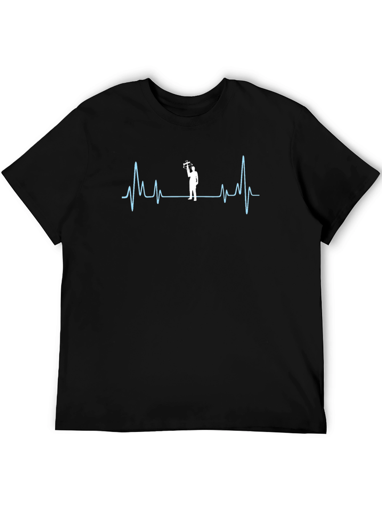 Carpenter Heartbeat Graphic T-Shirt - Black