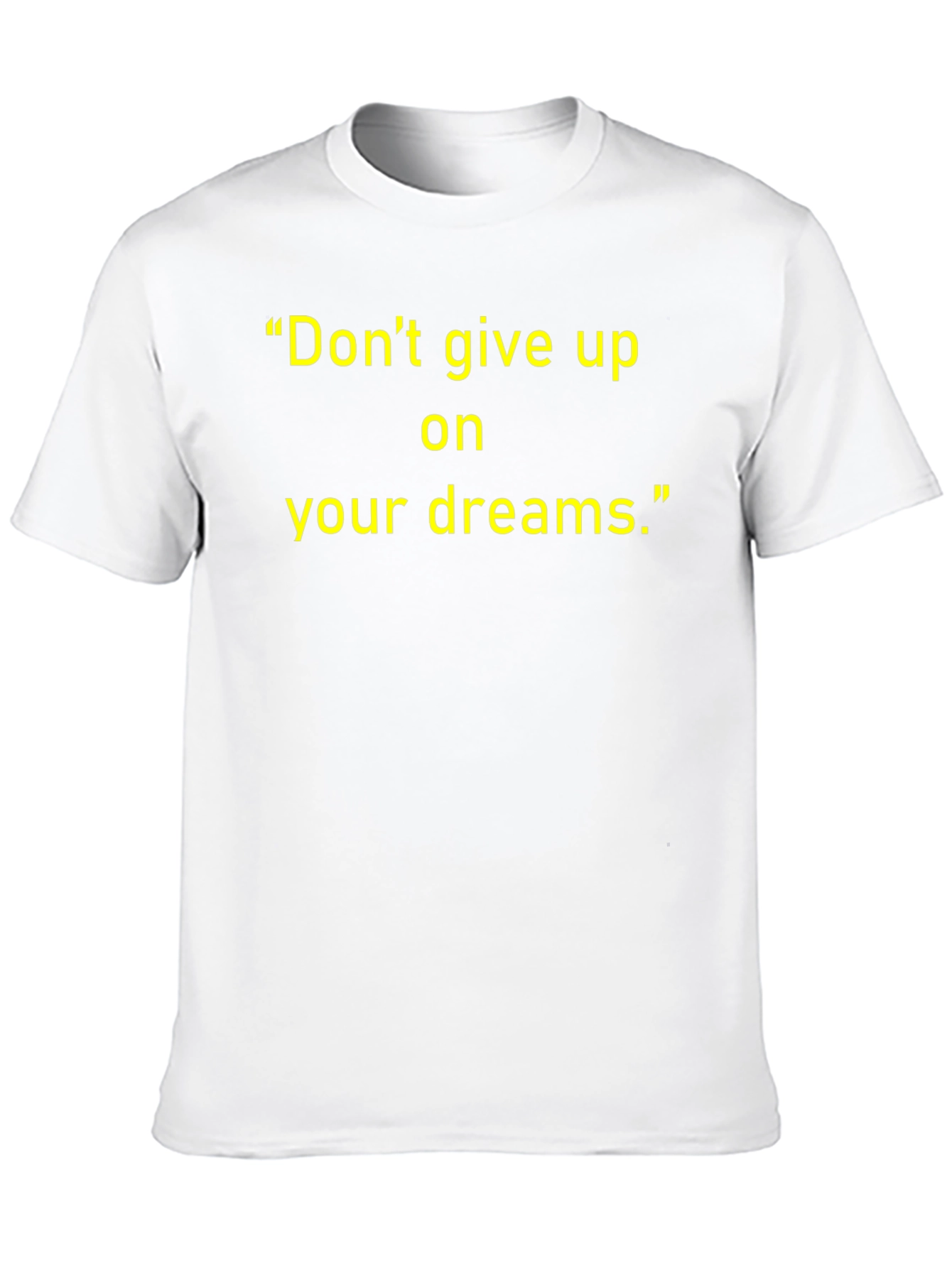 Motivational Dont Give Up Black T-Shirt