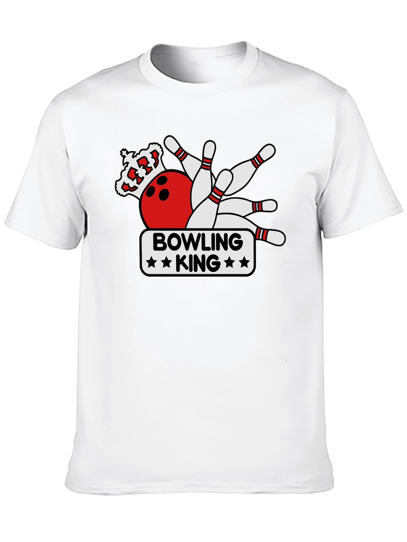 Bowling King Graphic Tee - Strike Style!