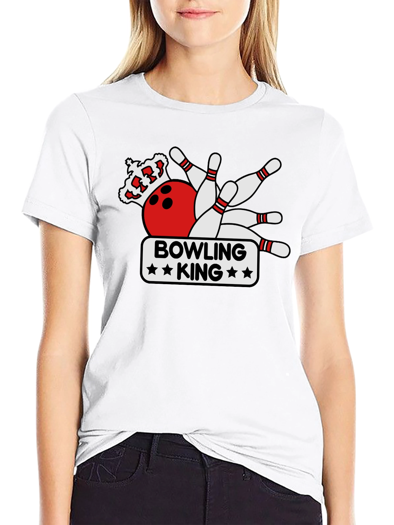 Bowling King Graphic Tee - Strike Style!