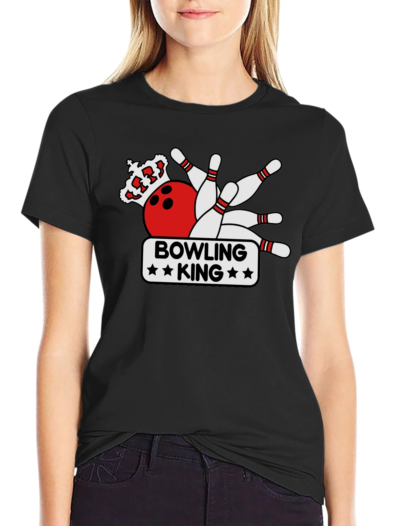 Bowling King Graphic Tee - Strike Style!