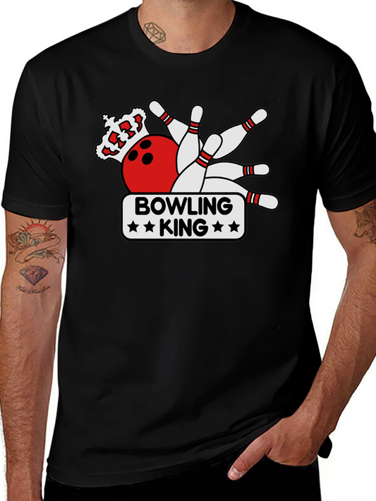 Bowling King Graphic Tee - Strike Style!