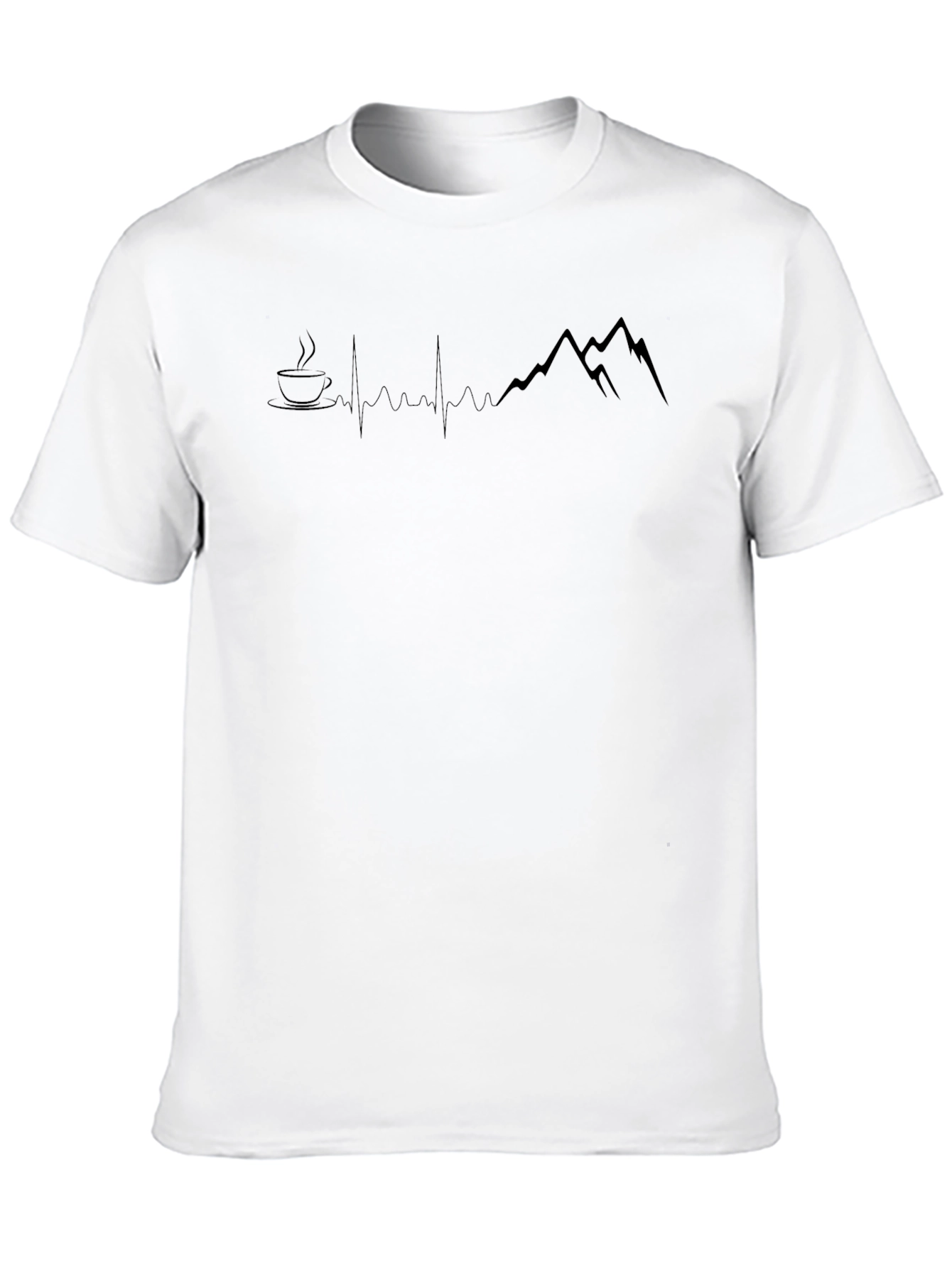 Coffee & Mountain Heartbeat Tee