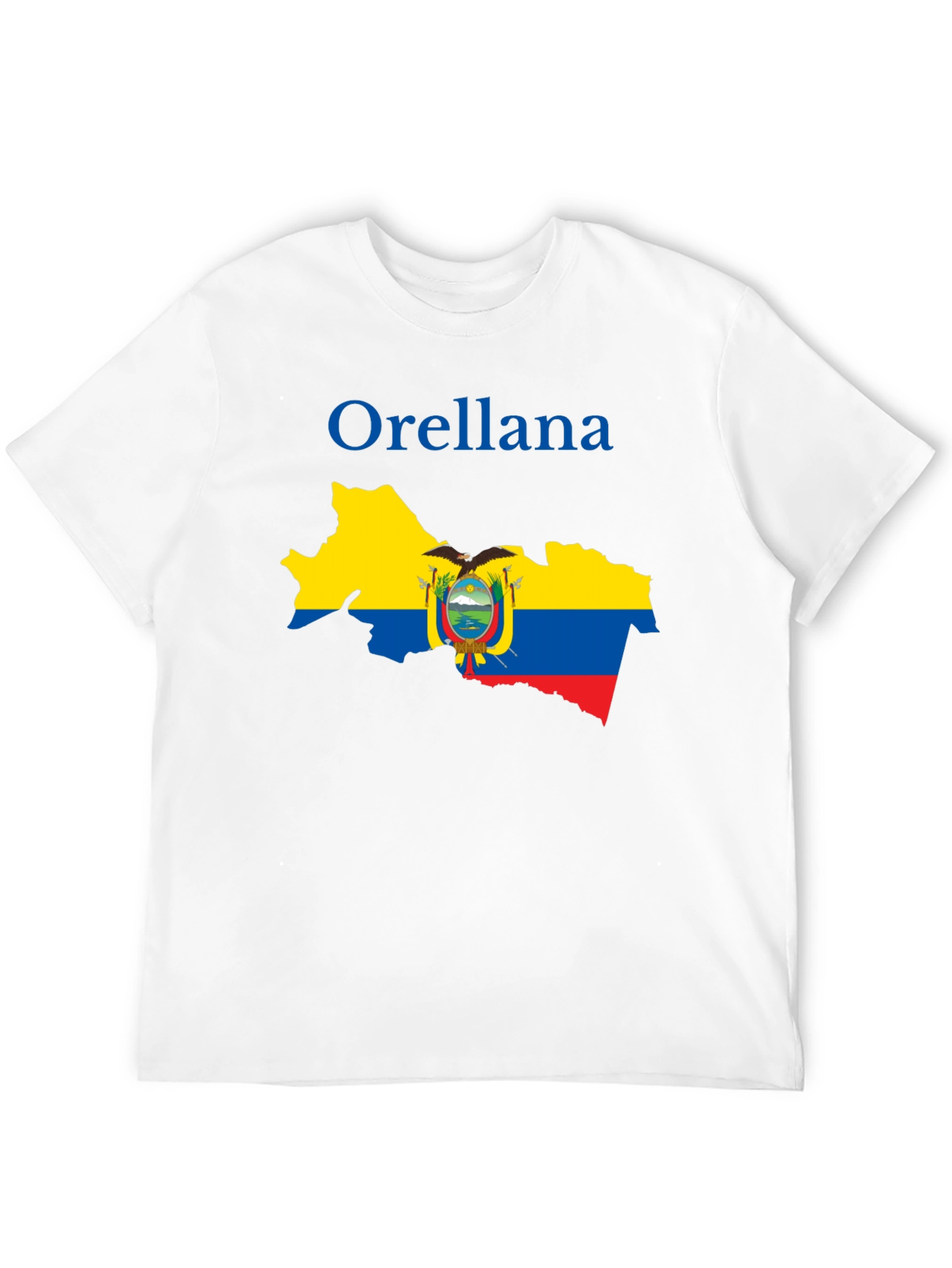 Orellana Ecuador Map Graphic Tee - Black