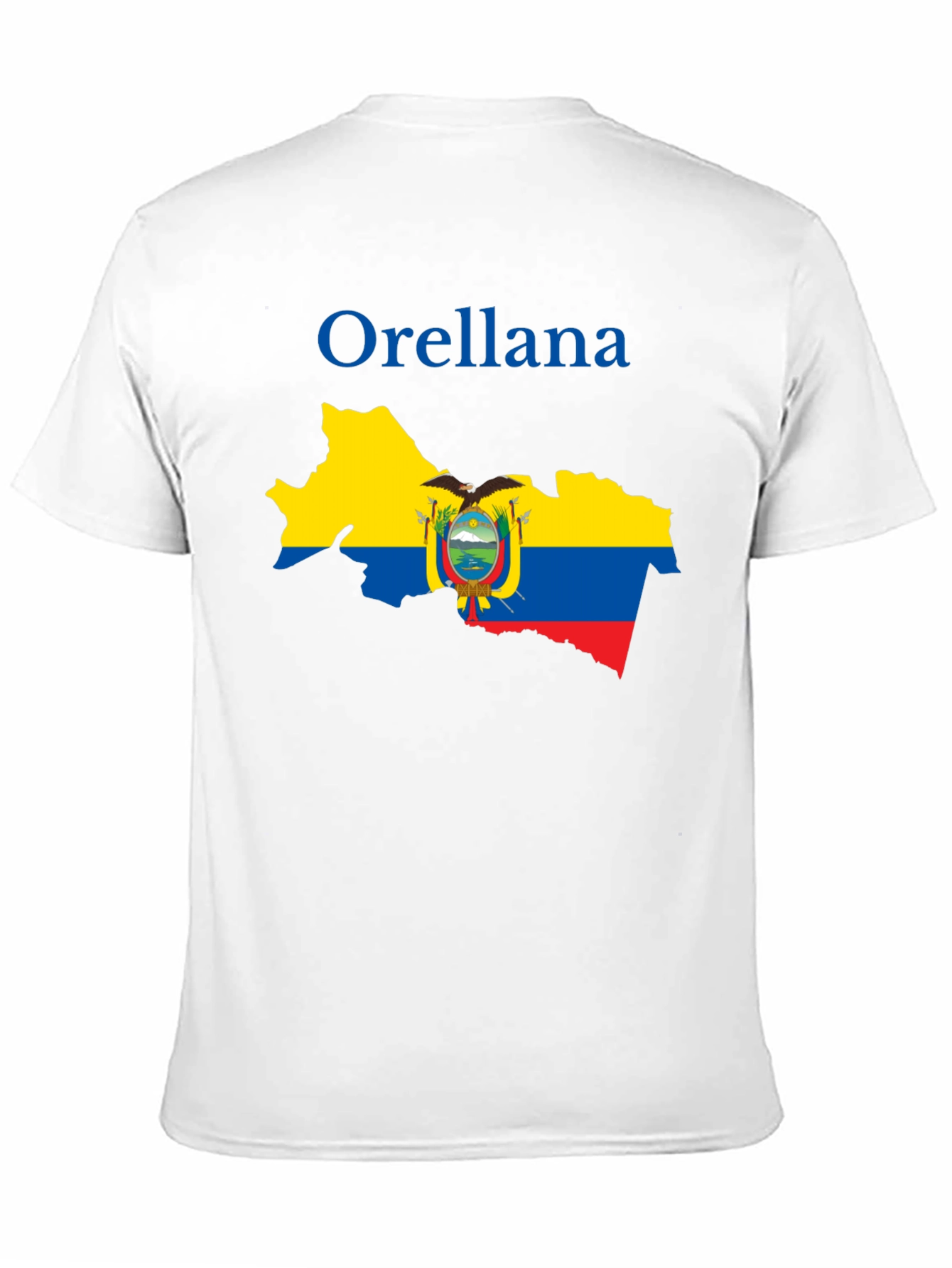 Orellana Ecuador Map Graphic Tee - Black