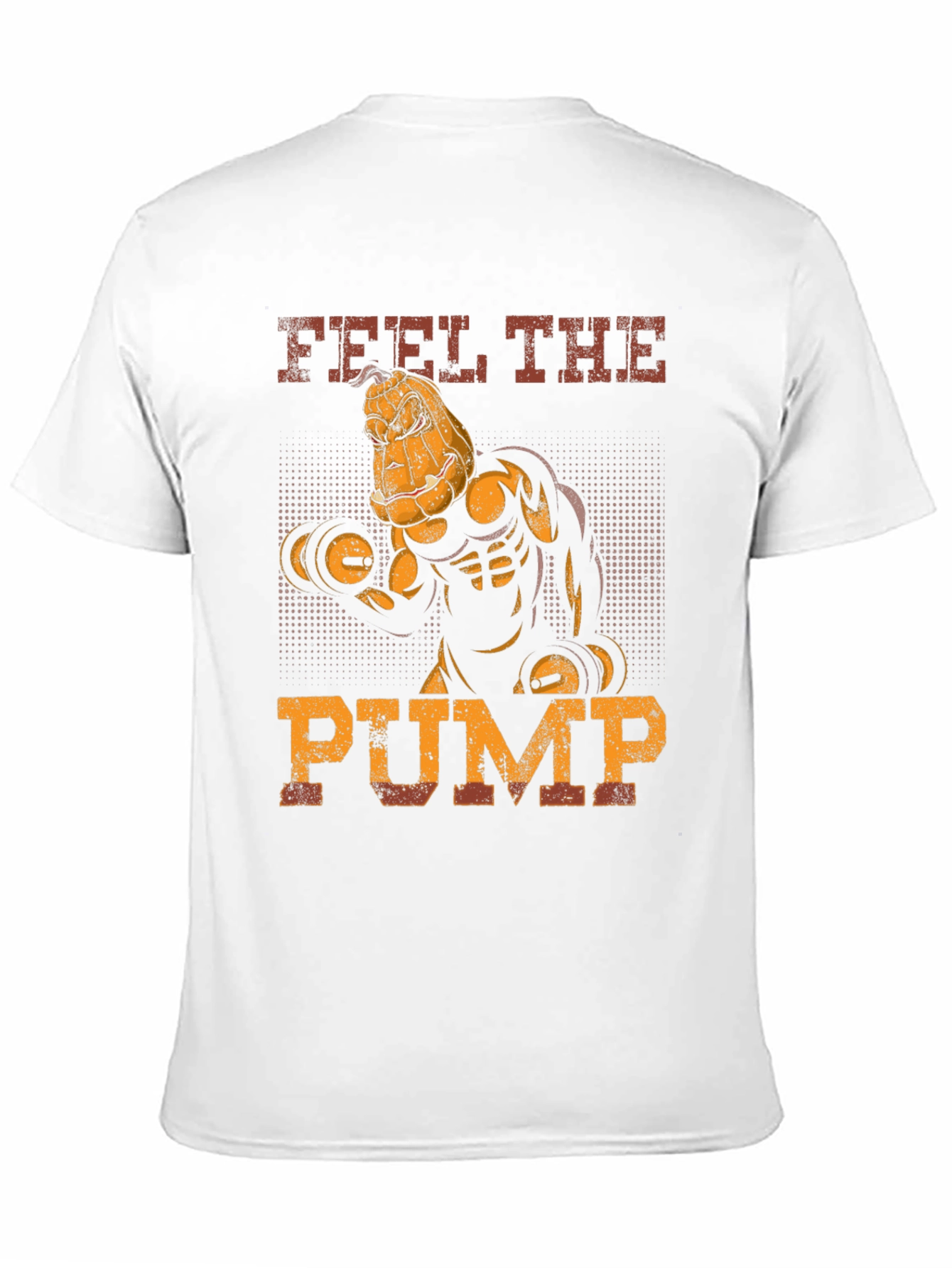 Feel the Pump Halloween Pumpkin Gym T-Shirt