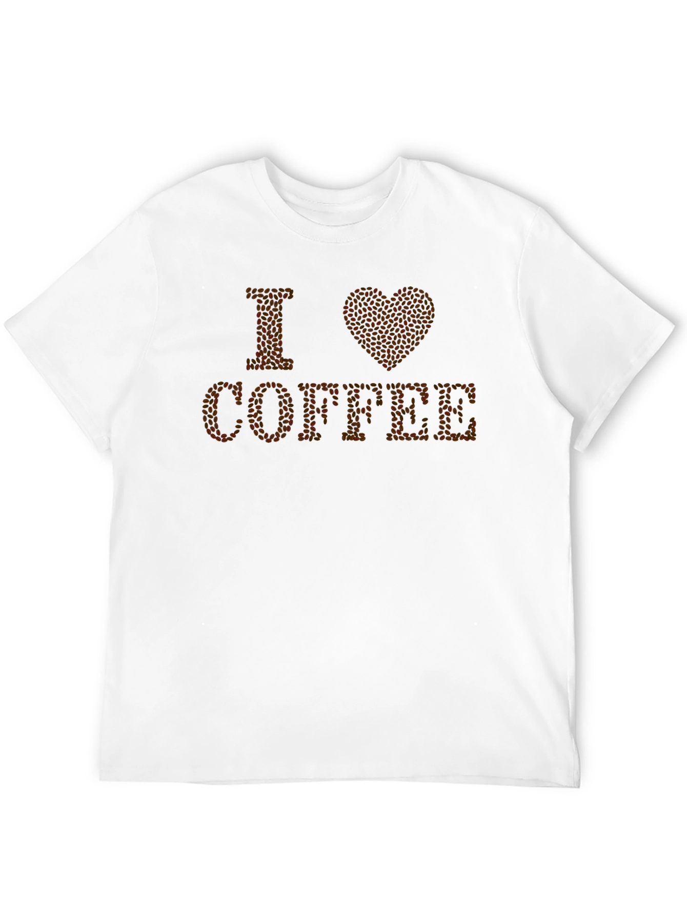 I Love Coffee Bean T-Shirt - Stylish Caffeine Tee