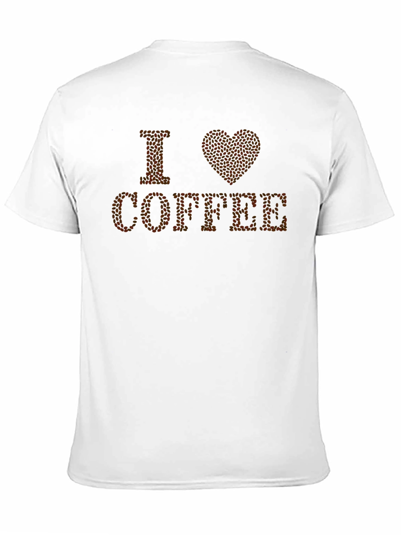 I Love Coffee Bean T-Shirt - Stylish Caffeine Tee