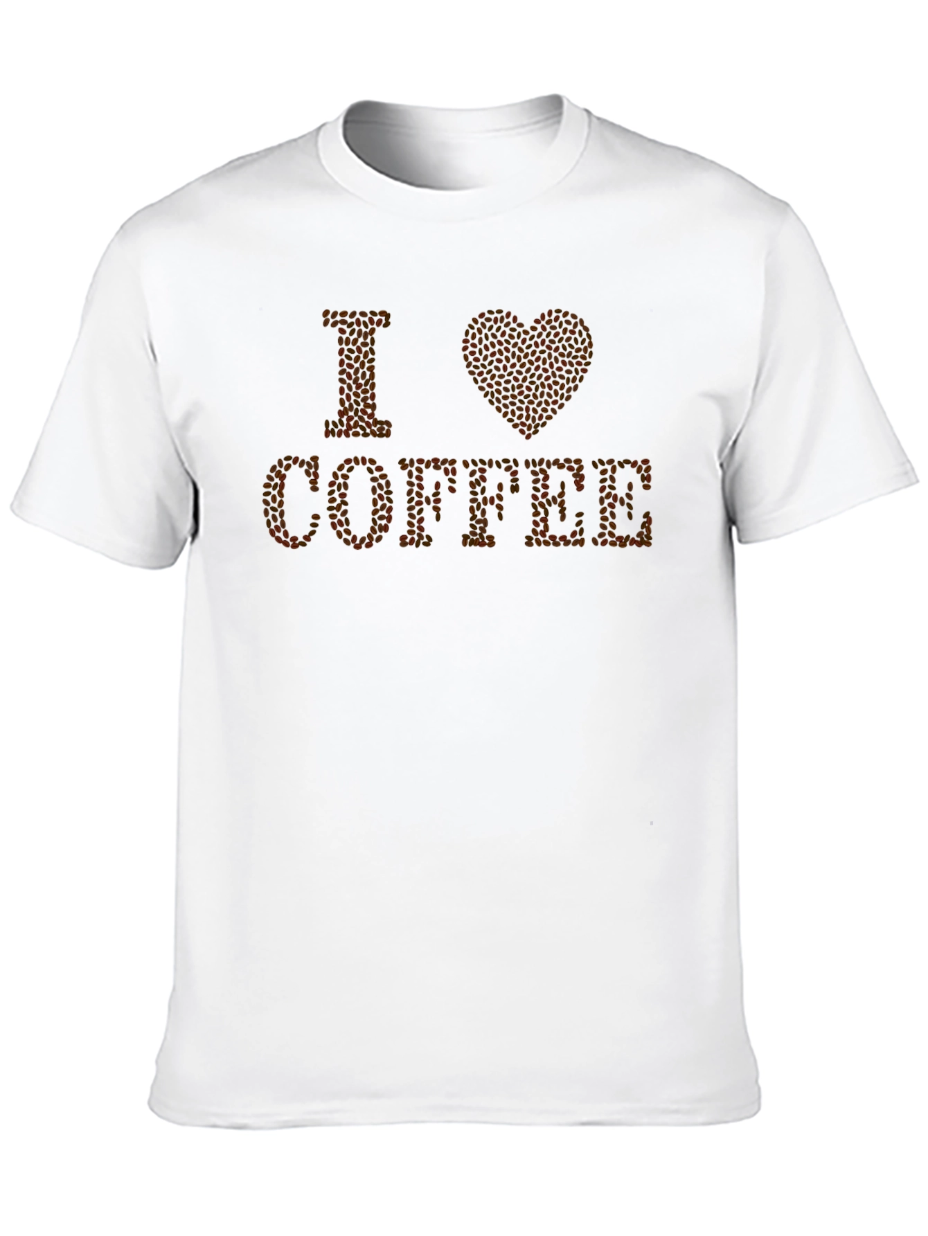 I Love Coffee Bean T-Shirt - Stylish Caffeine Tee