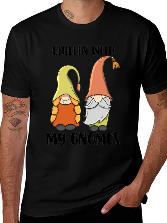 Chillin With My Gnomes Graphic Tee