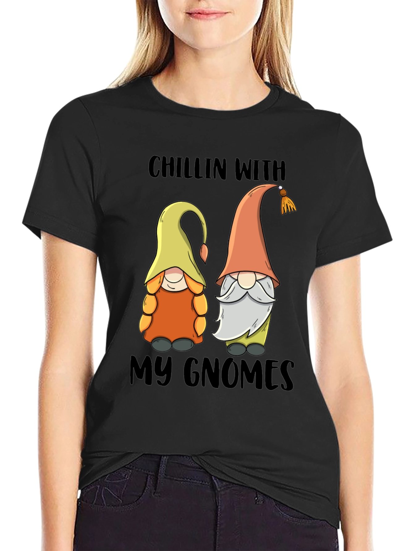 Chillin With My Gnomes Graphic Tee