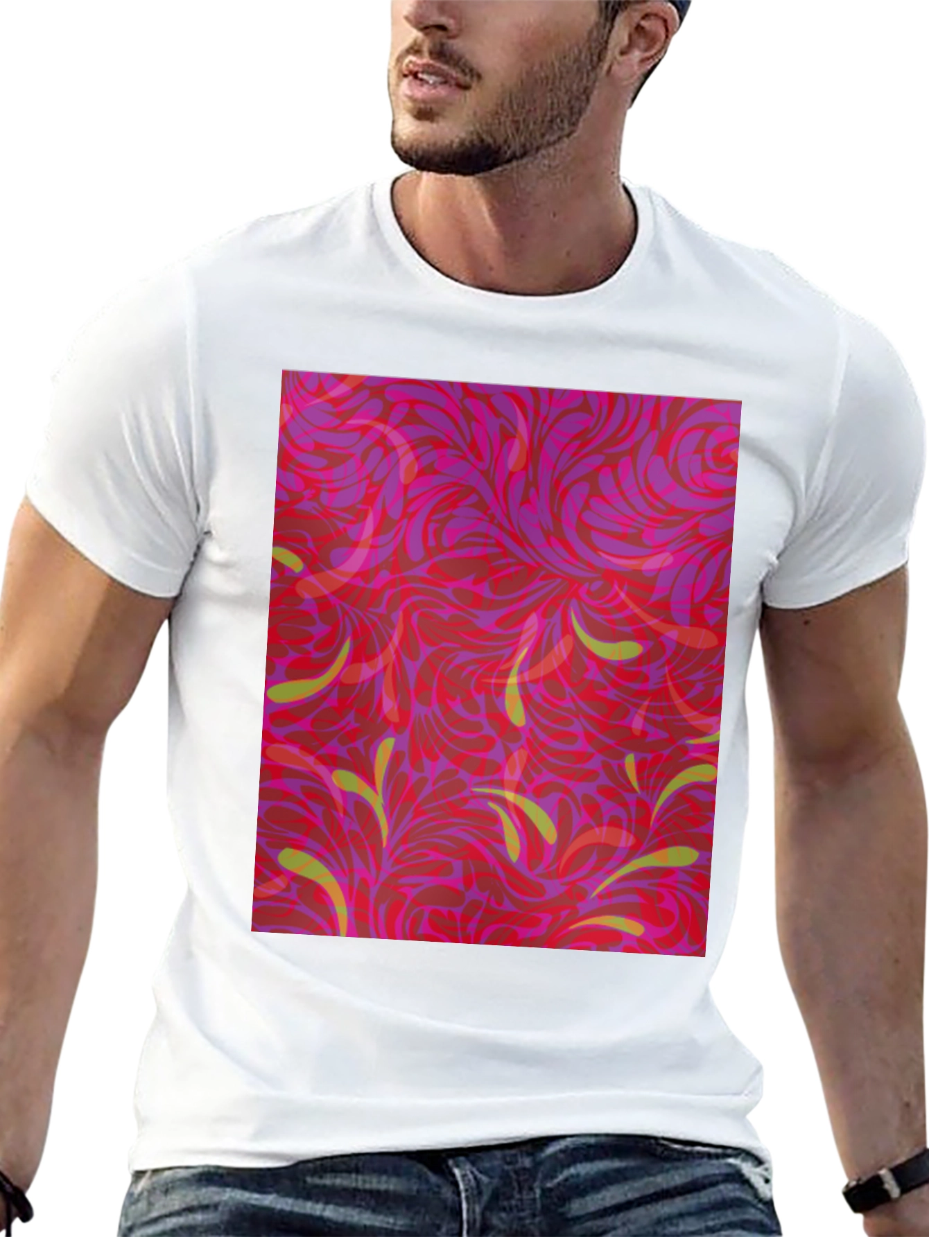 Abstract Floral T-Shirt