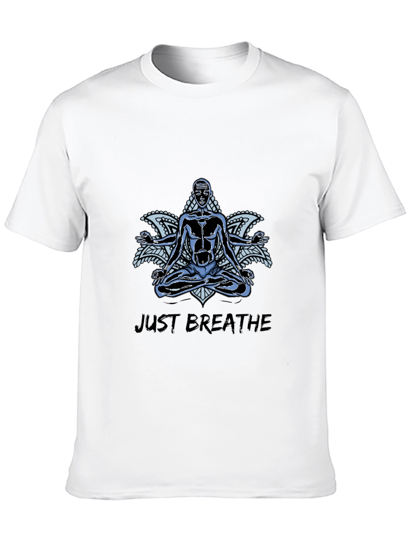Just Breathe Graphic Print Tee - Relaxed Fit