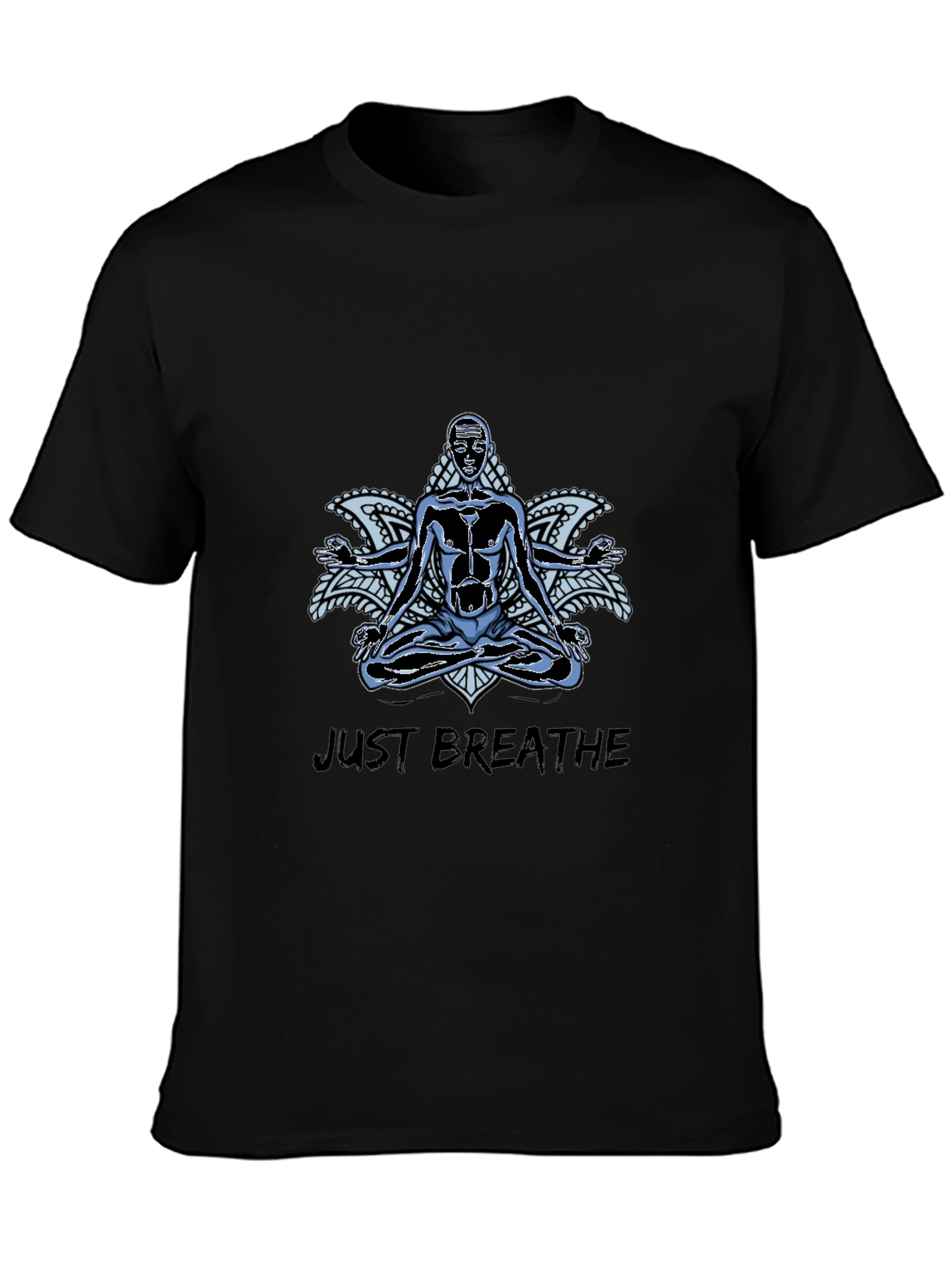 Just Breathe Graphic Print Tee - Relaxed Fit