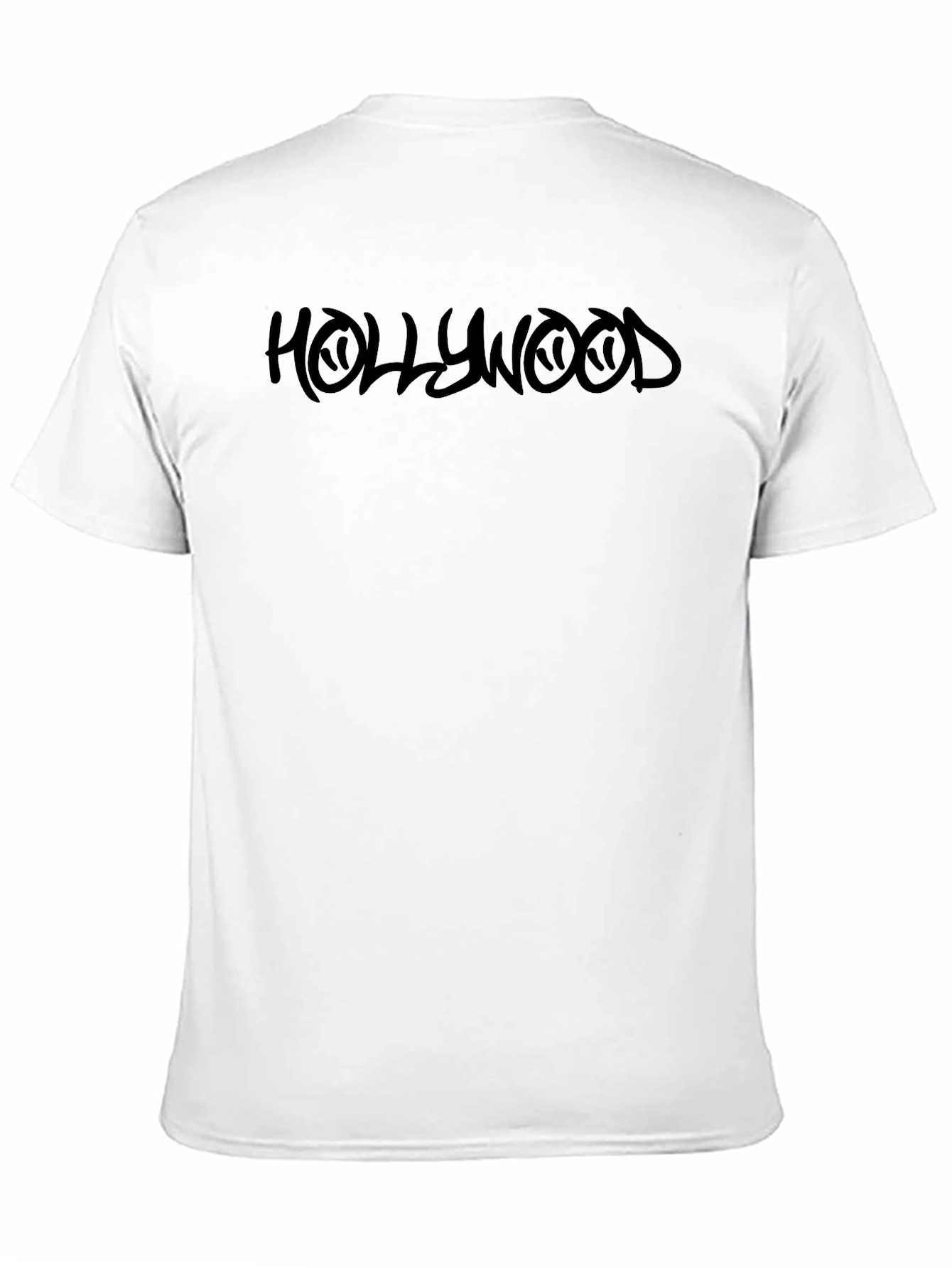 Black Hollywood Graphic Crew Neck T-Shirt