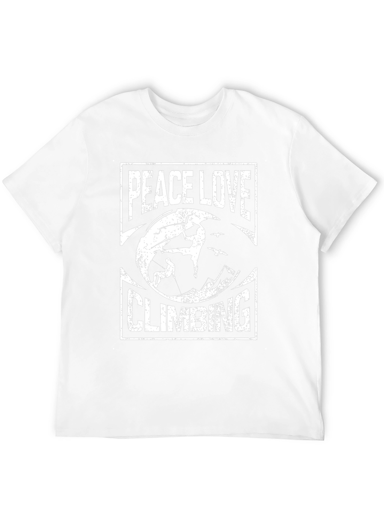 Peace Love Climbing Graphic Tee - Black