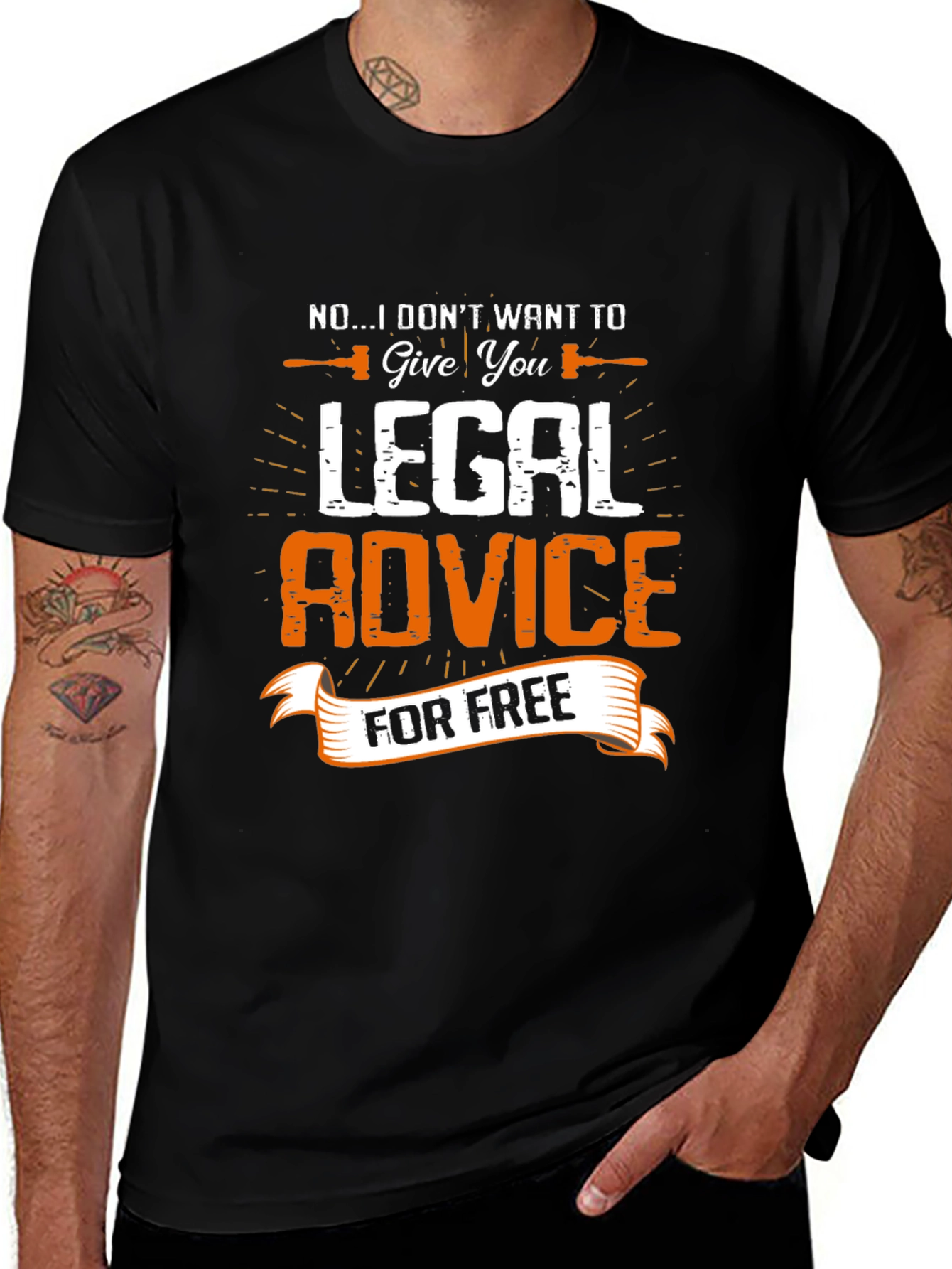 Funny Lawyer T-Shirt - Legal Advice for Free