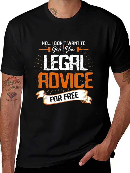 Funny Lawyer T-Shirt - Legal Advice for Free