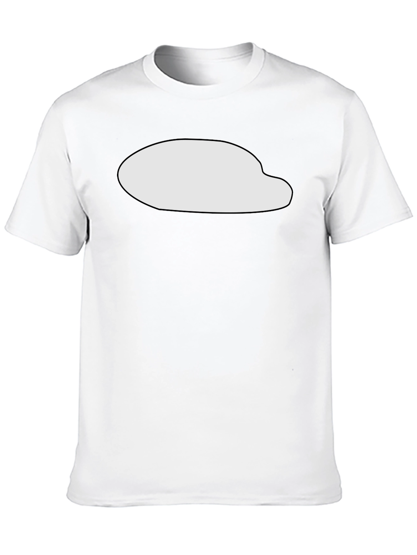 Mens Black T-Shirt with Graphic Print