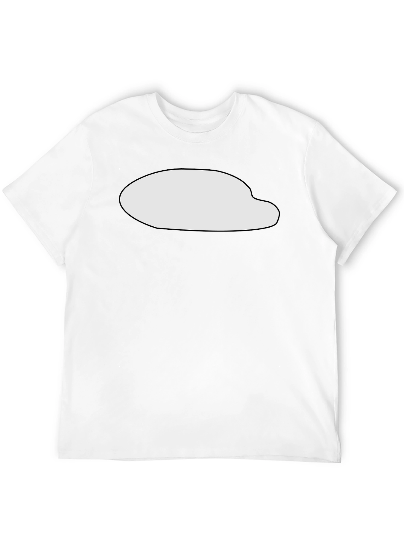 Mens Black T-Shirt with Graphic Print