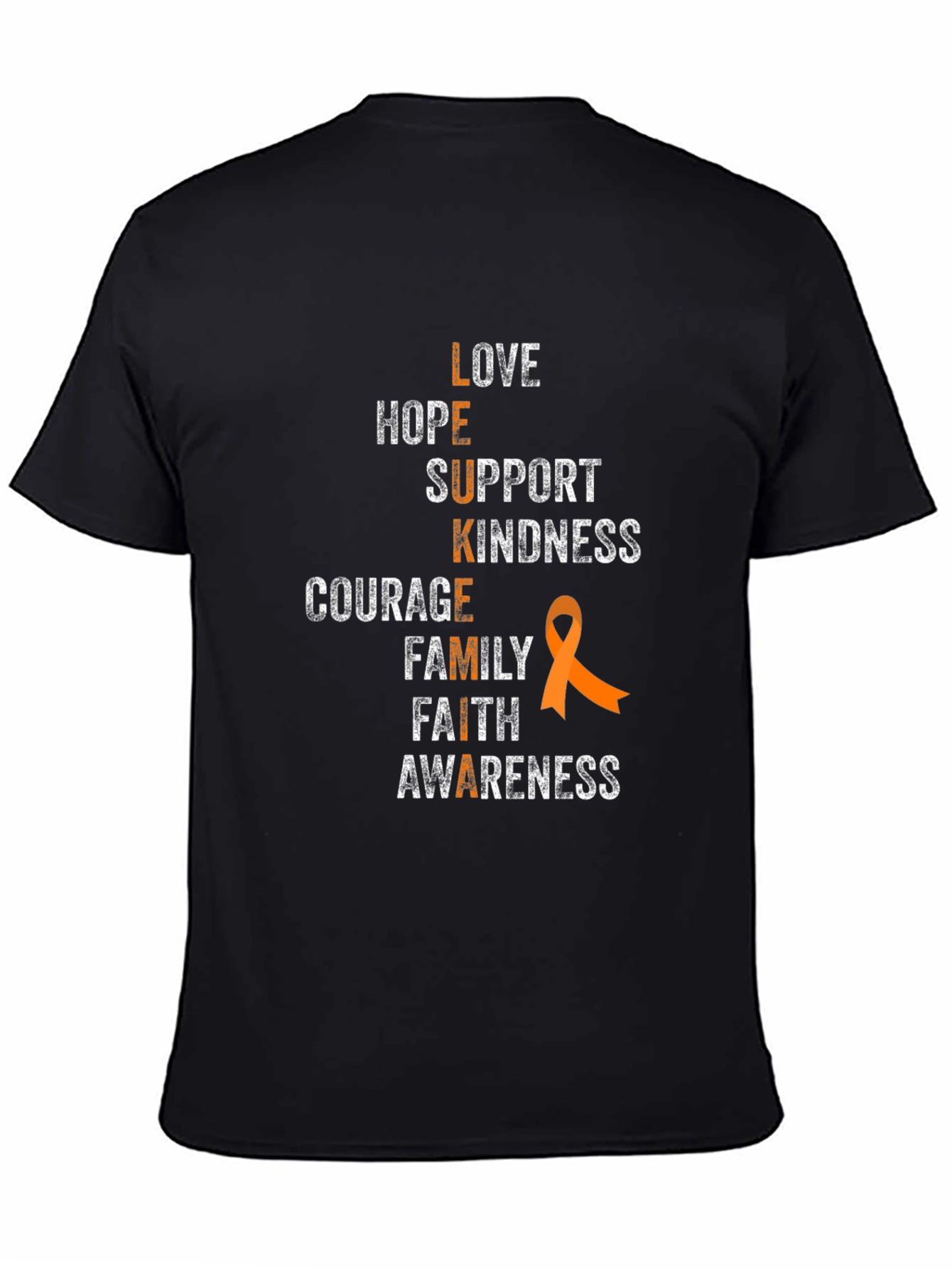 Leukemia Awareness T-Shirt - Love Hope Support Design