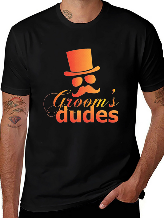 Grooms Dudes Graphic Tee - Black T-Shirt
