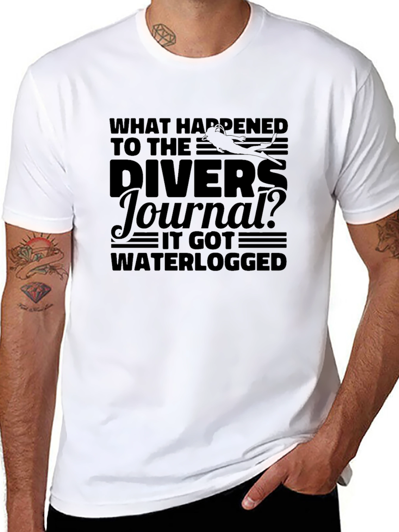 Divers Journal T-Shirt - Waterlogged Humor