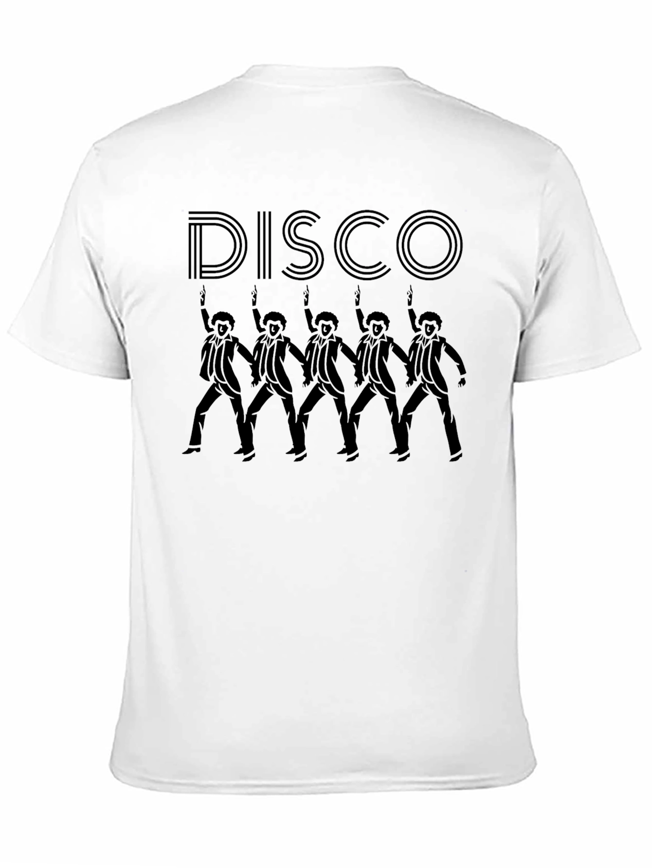 Retro Disco Dancer Graphic Tee - Black T-Shirt