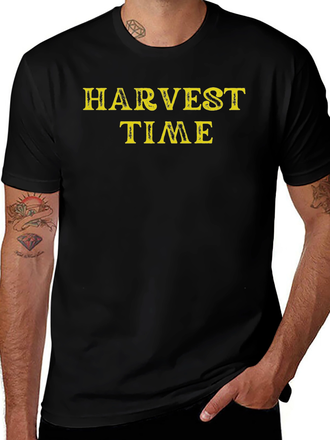 Harvest Time Black Graphic Tee