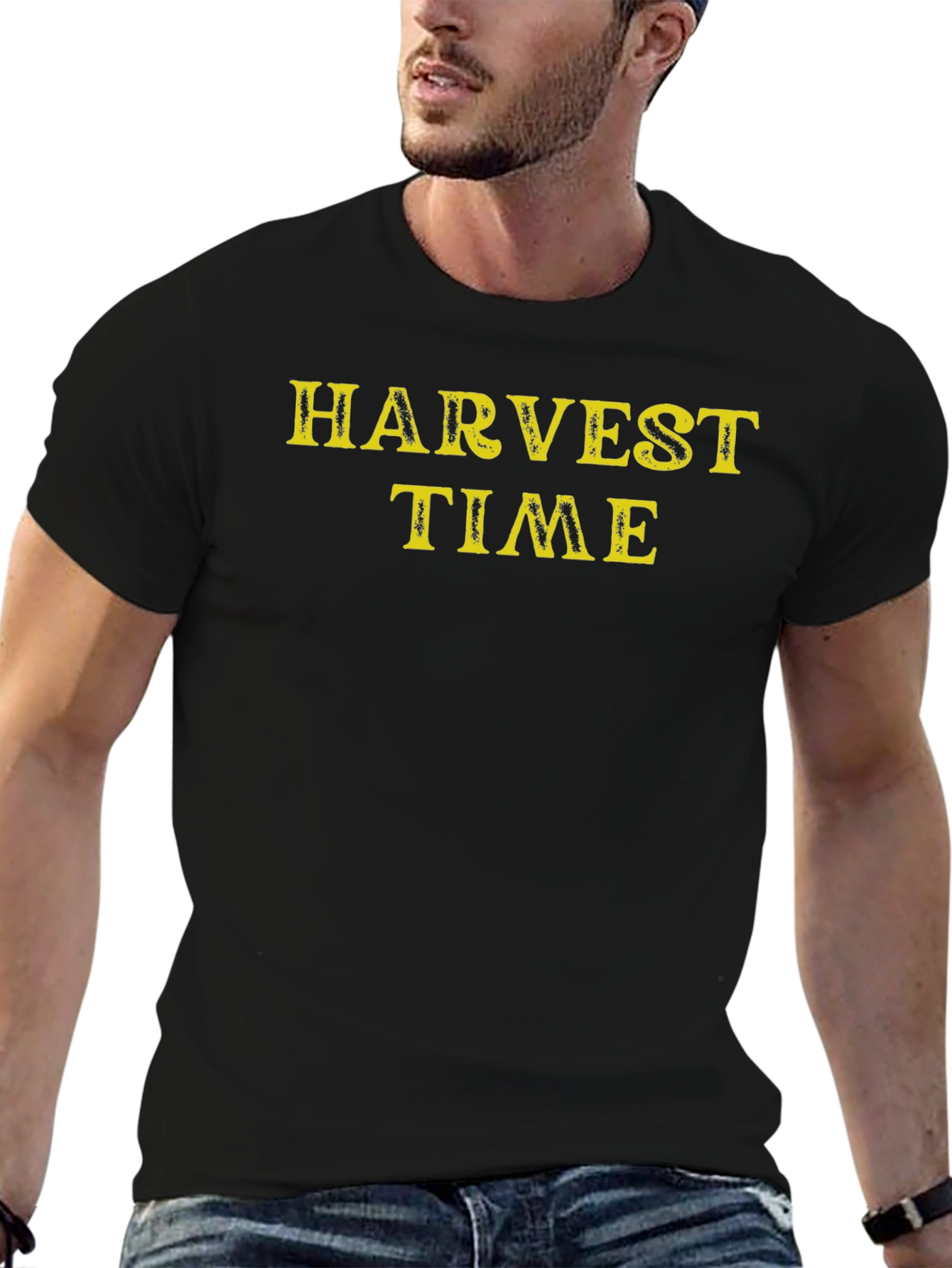 Harvest Time Black Graphic Tee