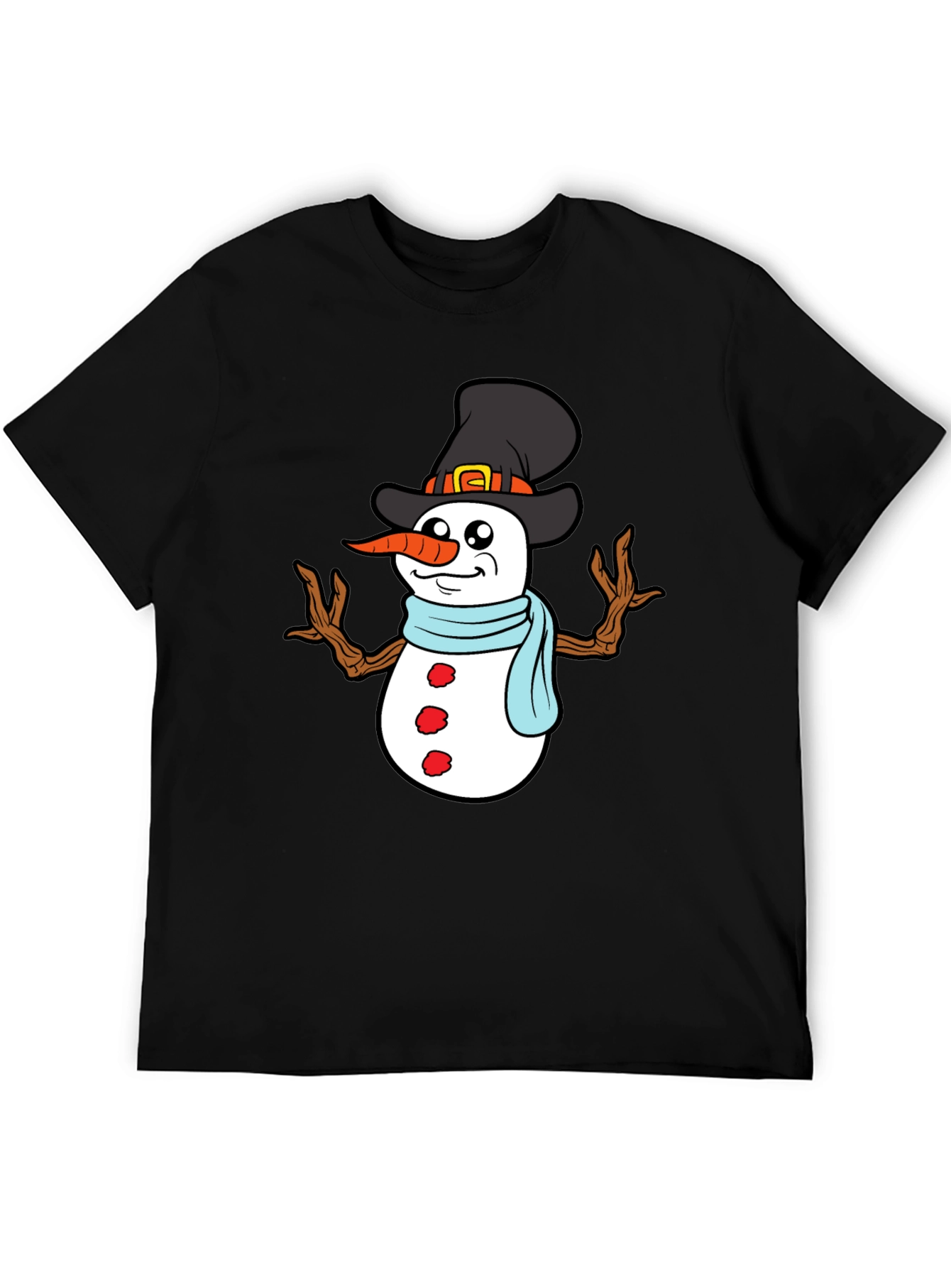 Snowman Graphic Tee - Holiday Winter Shirt