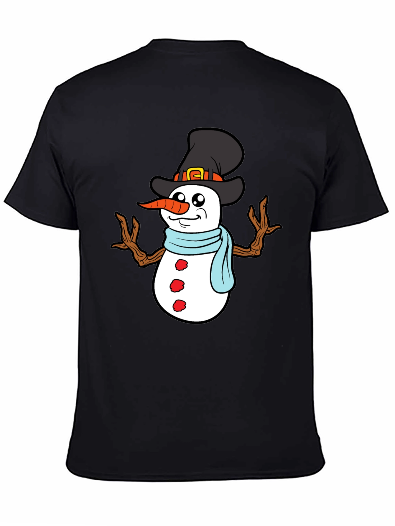 Snowman Graphic Tee - Holiday Winter Shirt