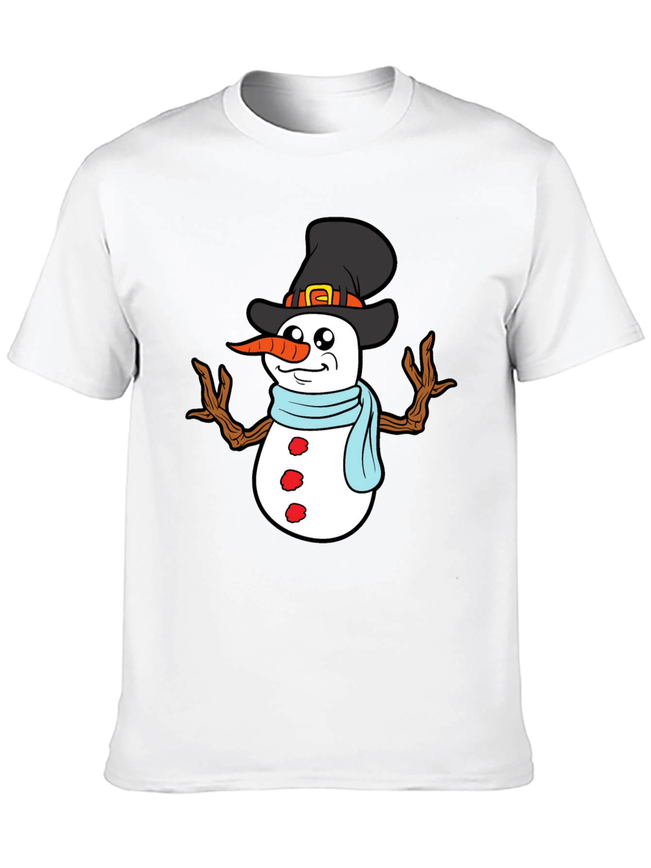 Snowman Graphic Tee - Holiday Winter Shirt