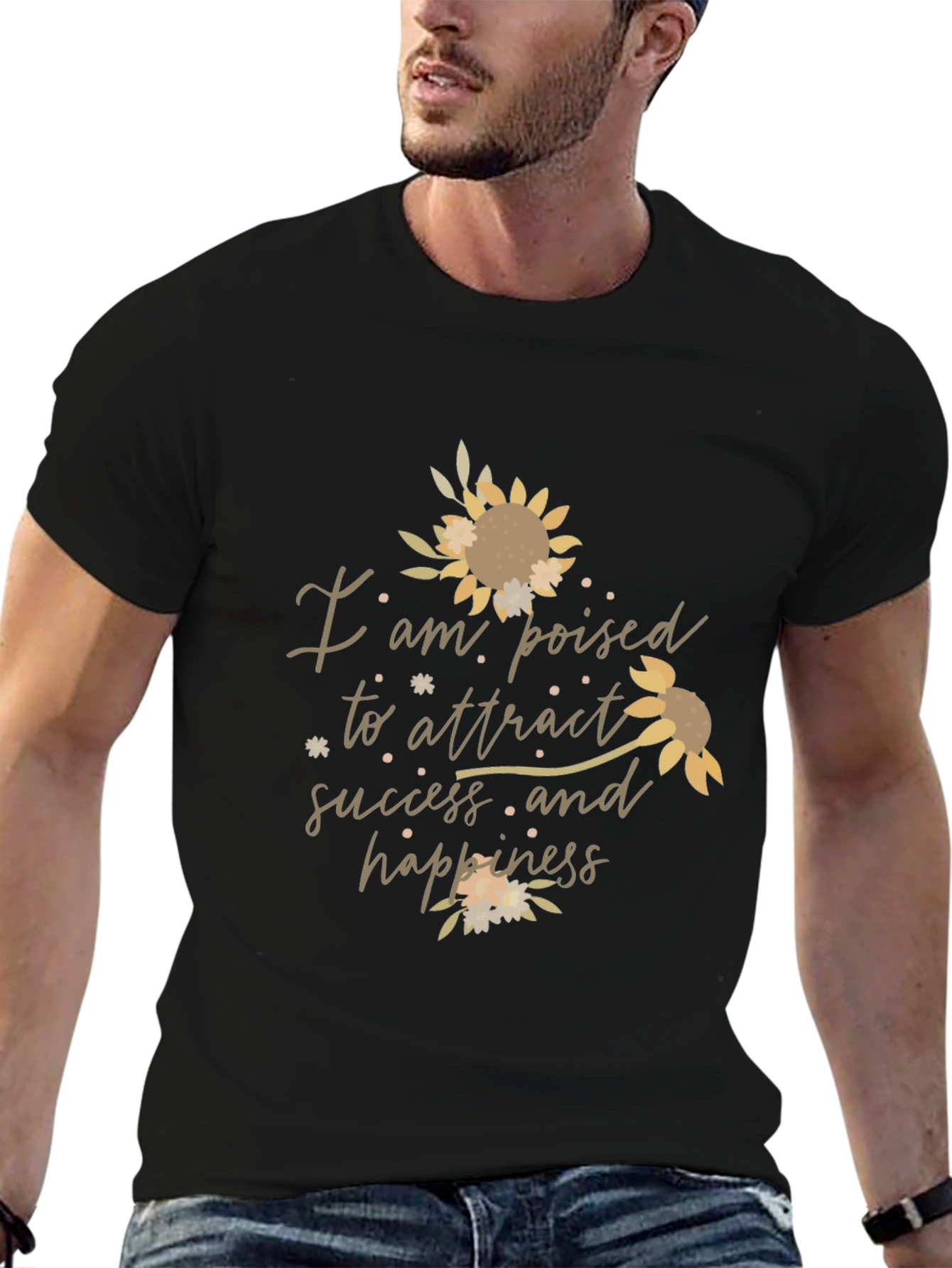 Poised to Attract Success Sunflower Graphic Tee