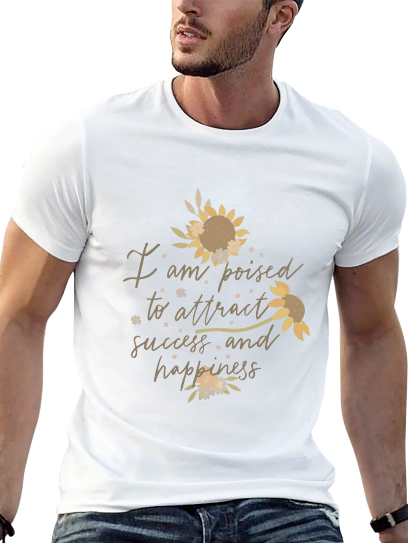 Poised to Attract Success Sunflower Graphic Tee