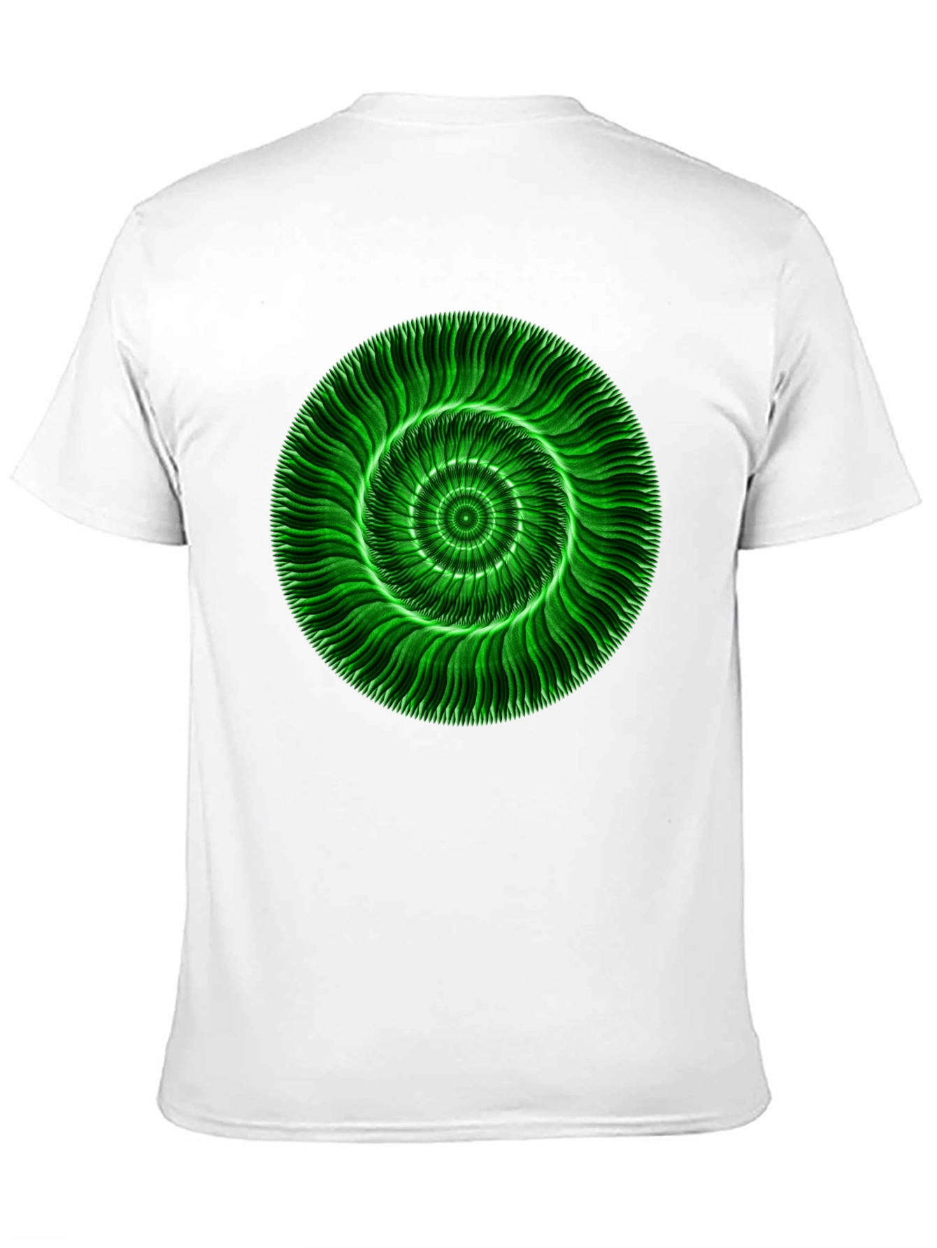 Abstract Green Swirl Graphic T-Shirt
