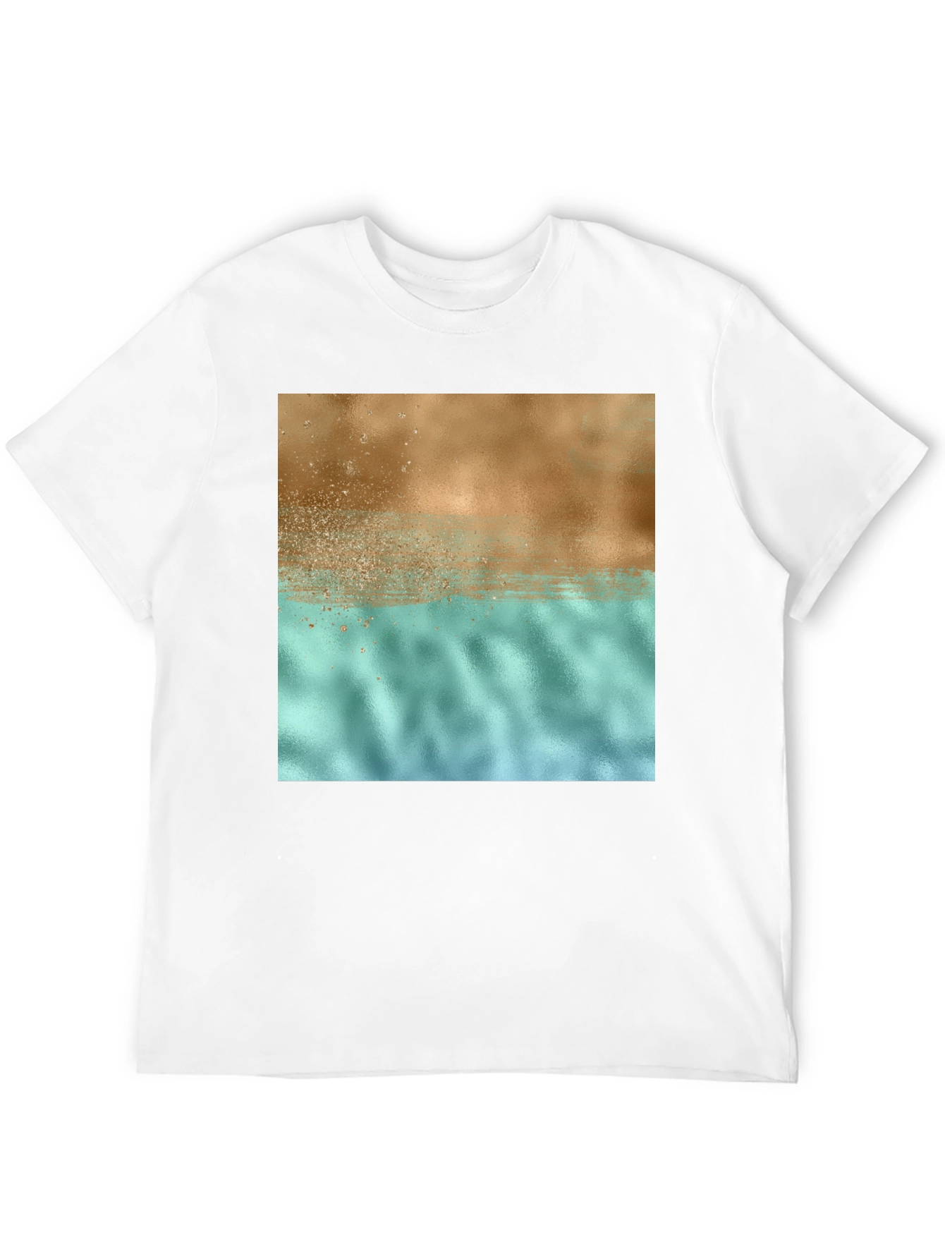 Abstract Graphic Print T-Shirt - Casual Style