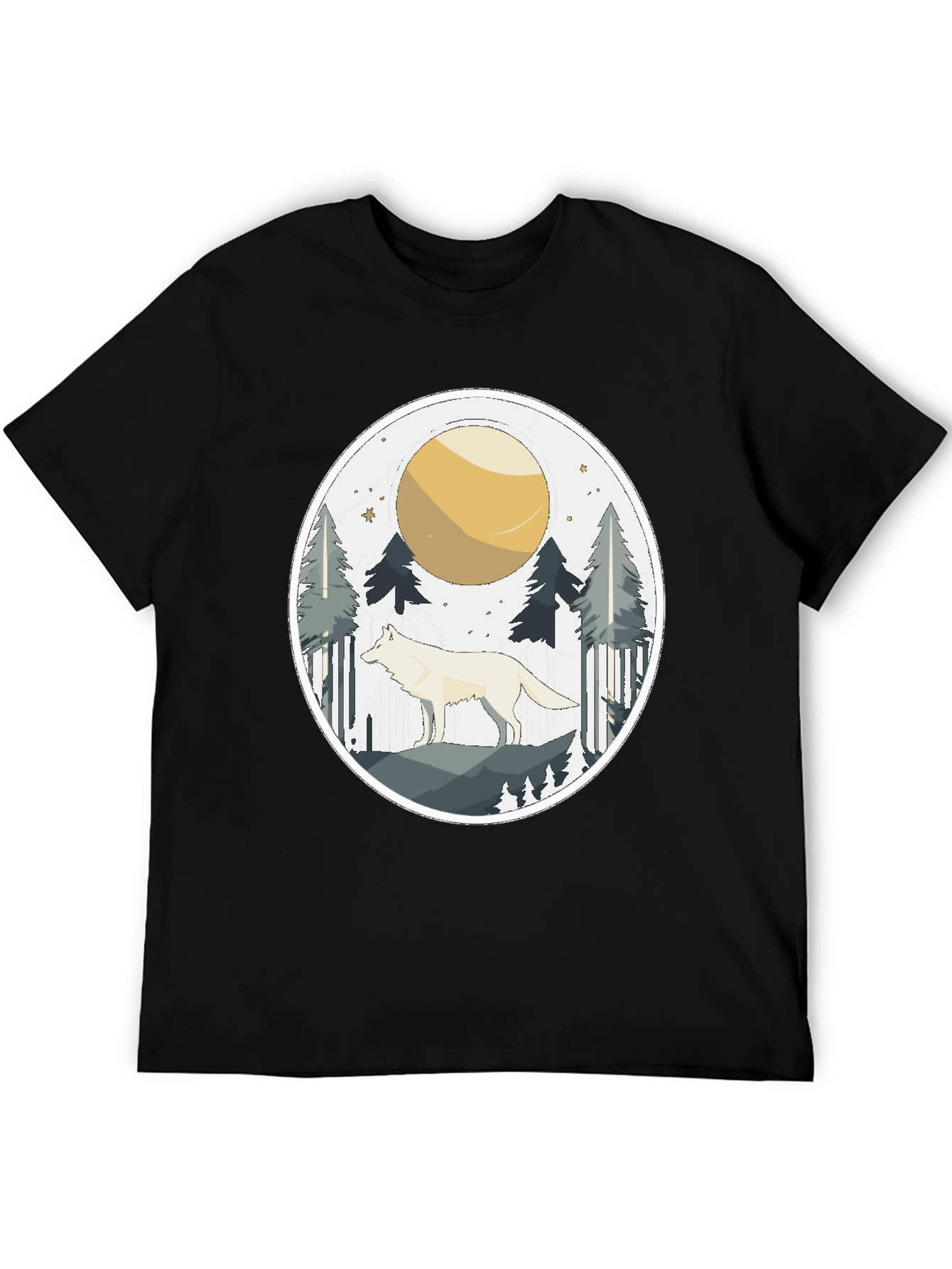 Wolf Moon Graphic Tee - Nature Lovers Shirt