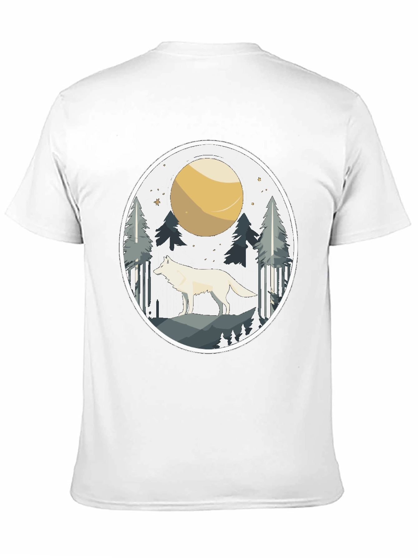 Wolf Moon Graphic Tee - Nature Lovers Shirt