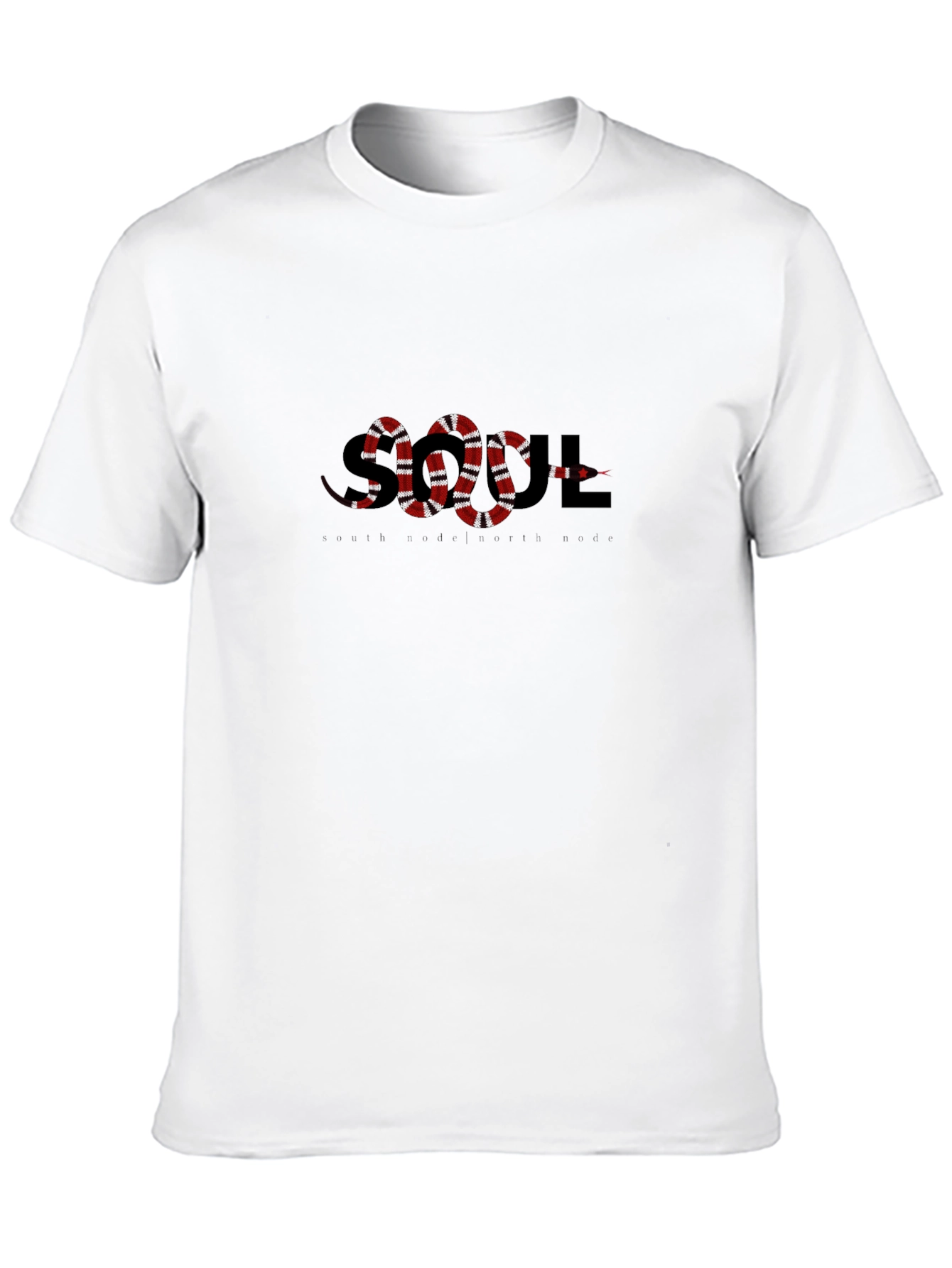 SOUL Snake Graphic Print T-Shirt - Casual Style