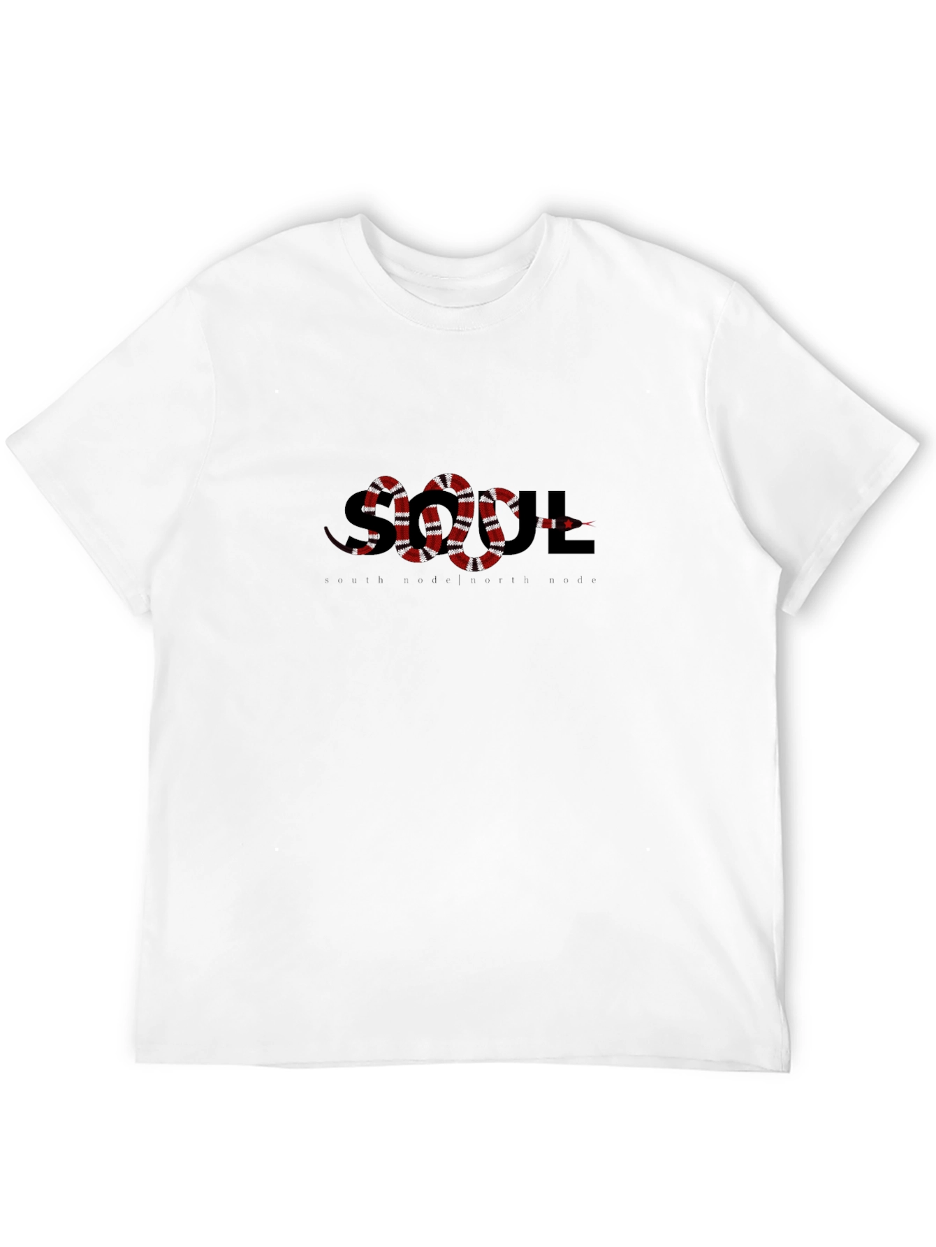 SOUL Snake Graphic Print T-Shirt - Casual Style