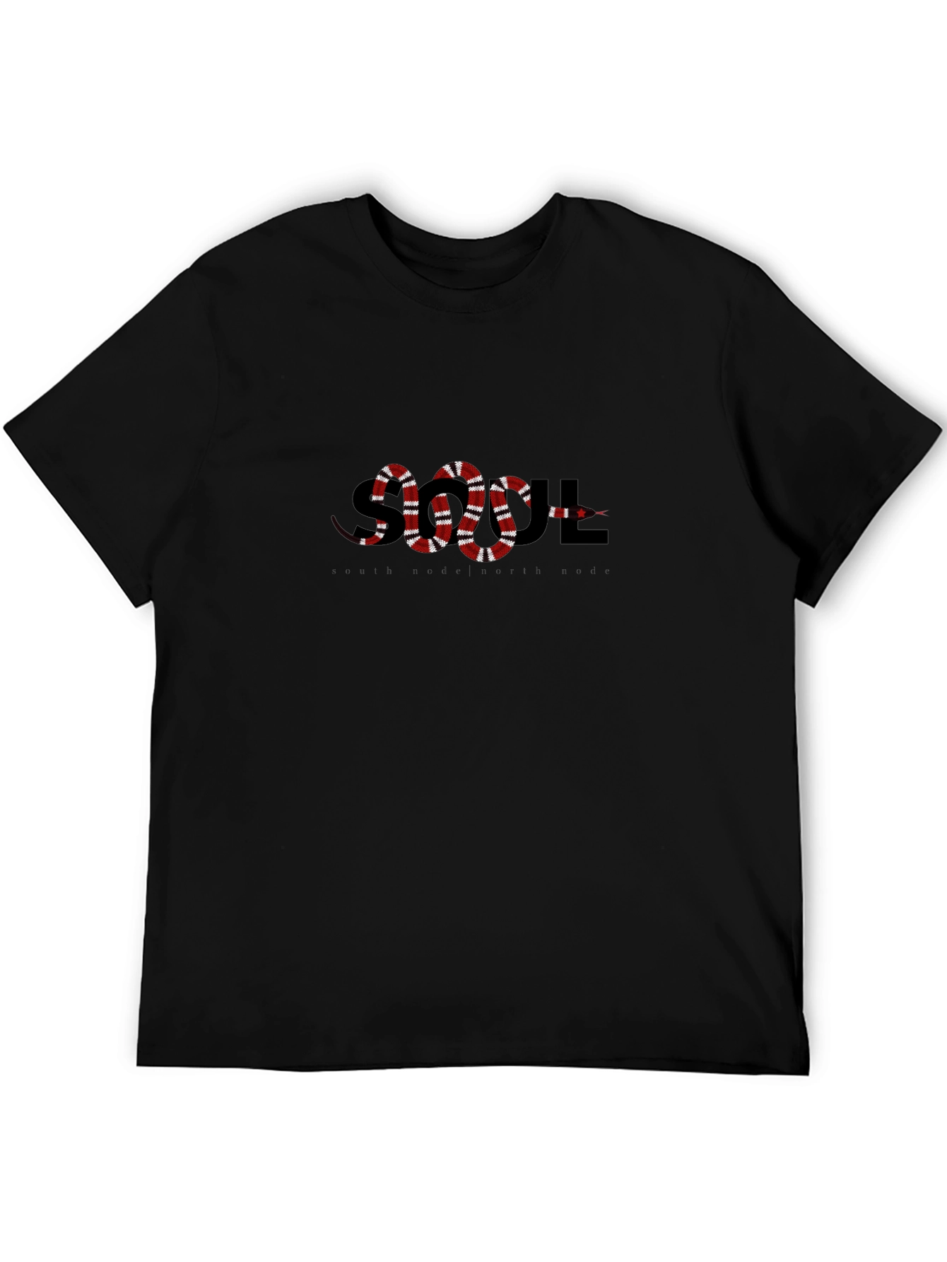 SOUL Snake Graphic Print T-Shirt - Casual Style