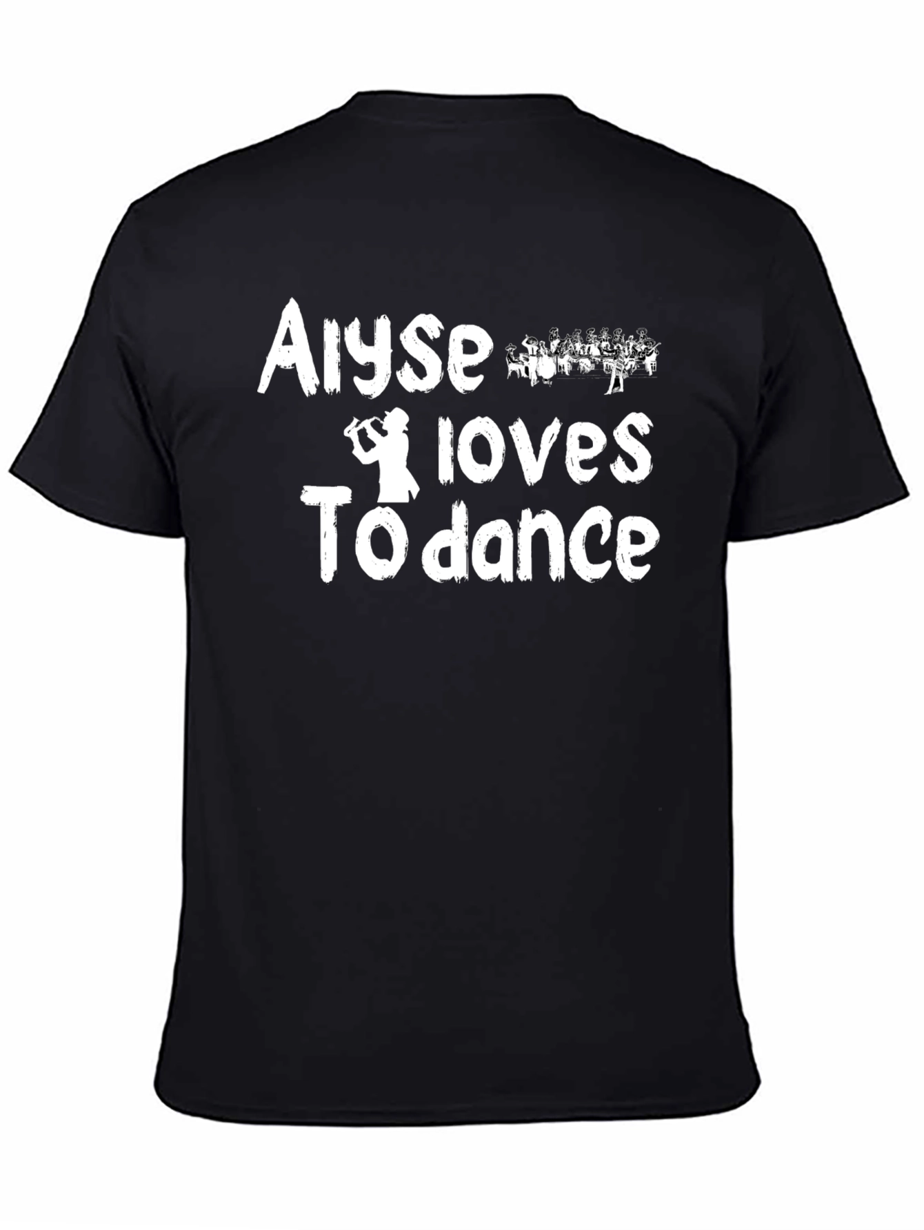 Aiyse Loves to Dance T-Shirt - Black Cotton Tee