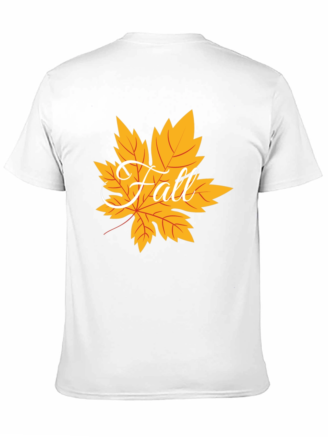 Fall Leaf Graphic Tee - Mens Black T-Shirt