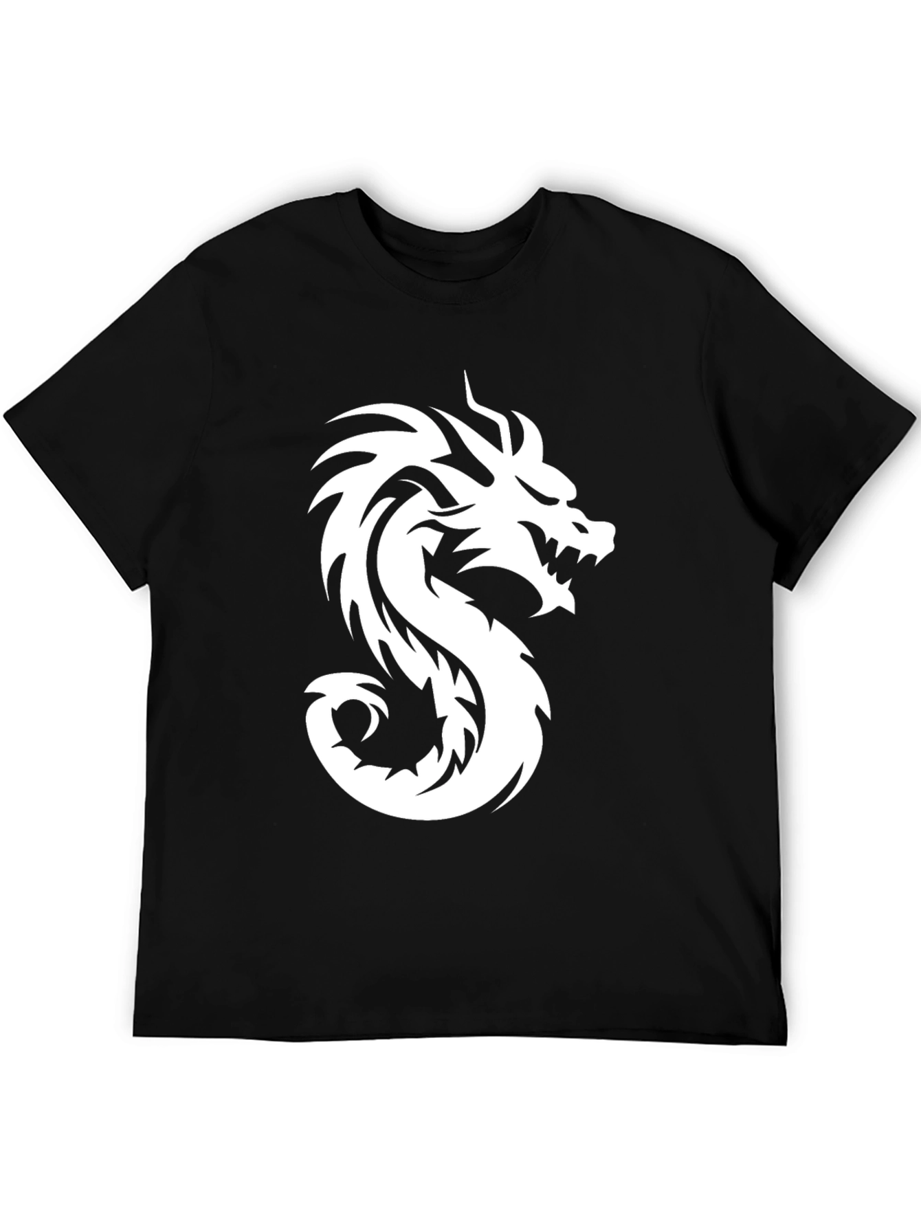 Mens Black Dragon Graphic Tee