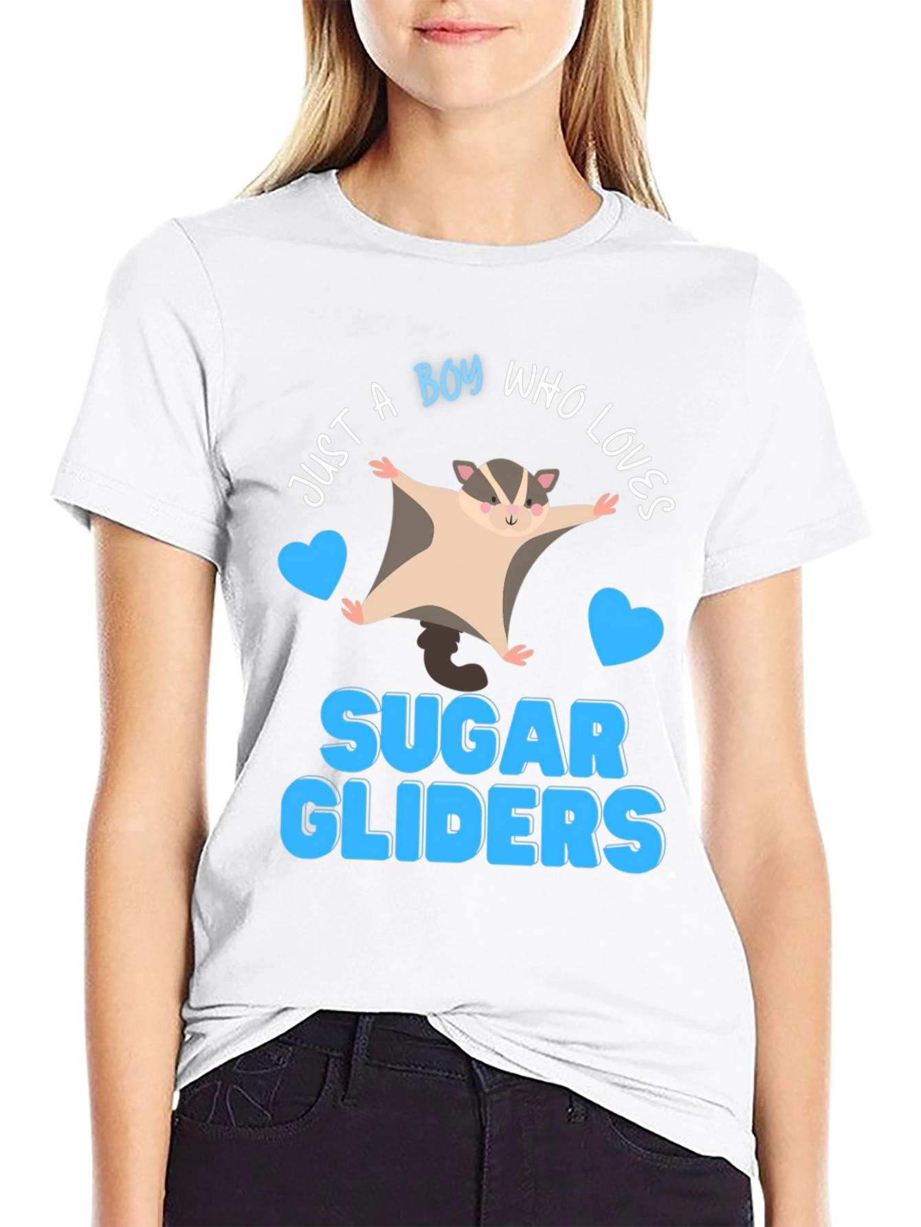 Boy Who Loves Sugar Gliders Graphic Tee